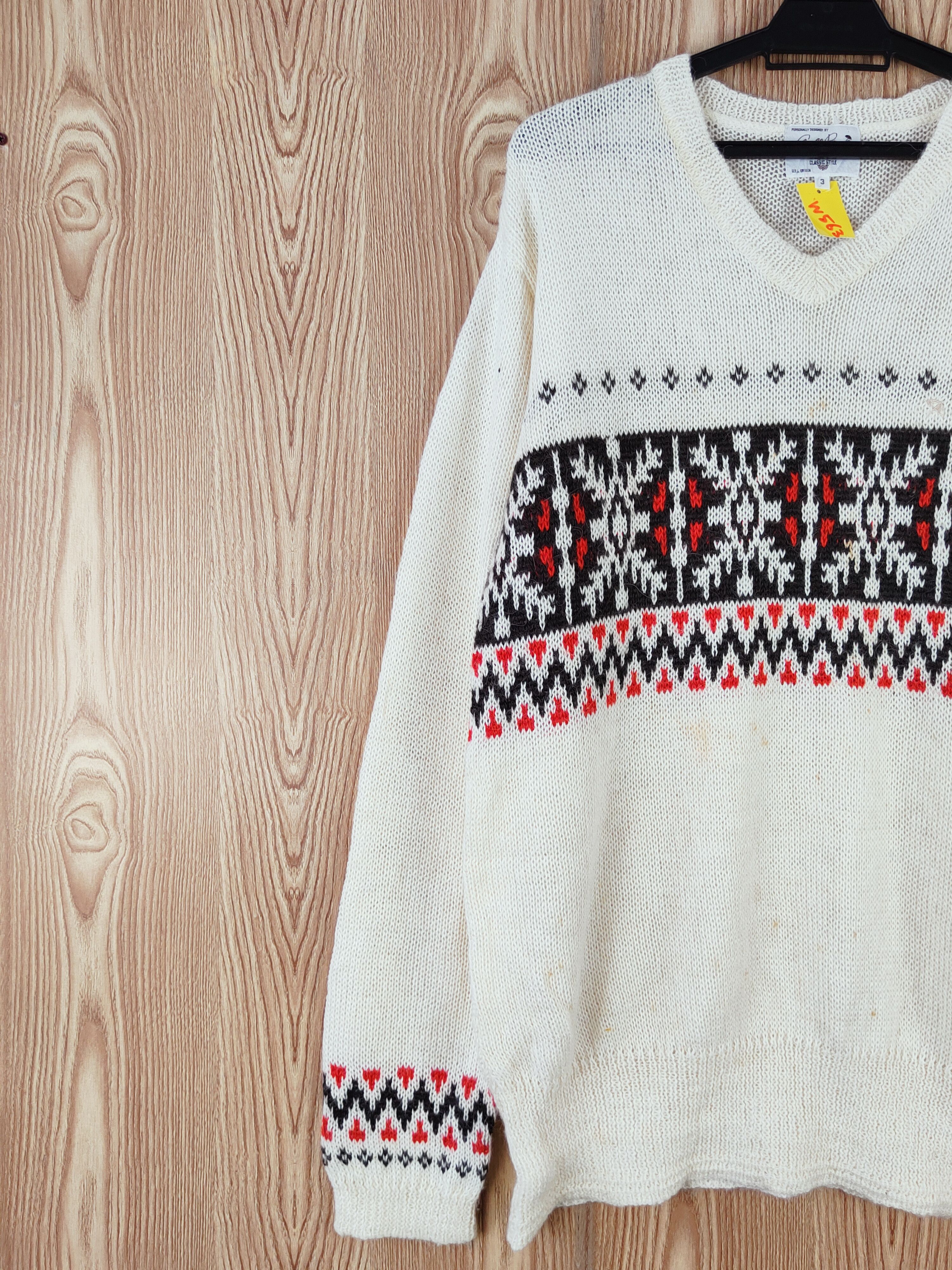 Japanese Brand Arnold Palmer Cream art Knitwear Sweatshirts #W563 Size US L / EU 52-54 / 3 - 3 Thumbnail