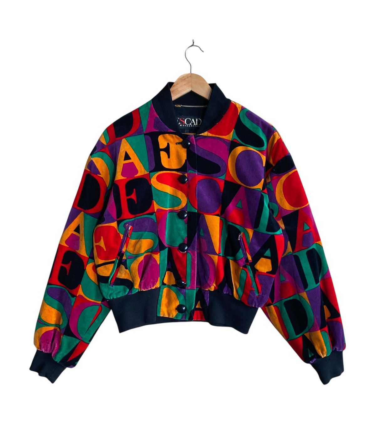 Escada Very Rare Vintage Escada Full Print Bomber Jacket 1990s Size US M / EU 48-50 / 2 - 1 Thumbnail
