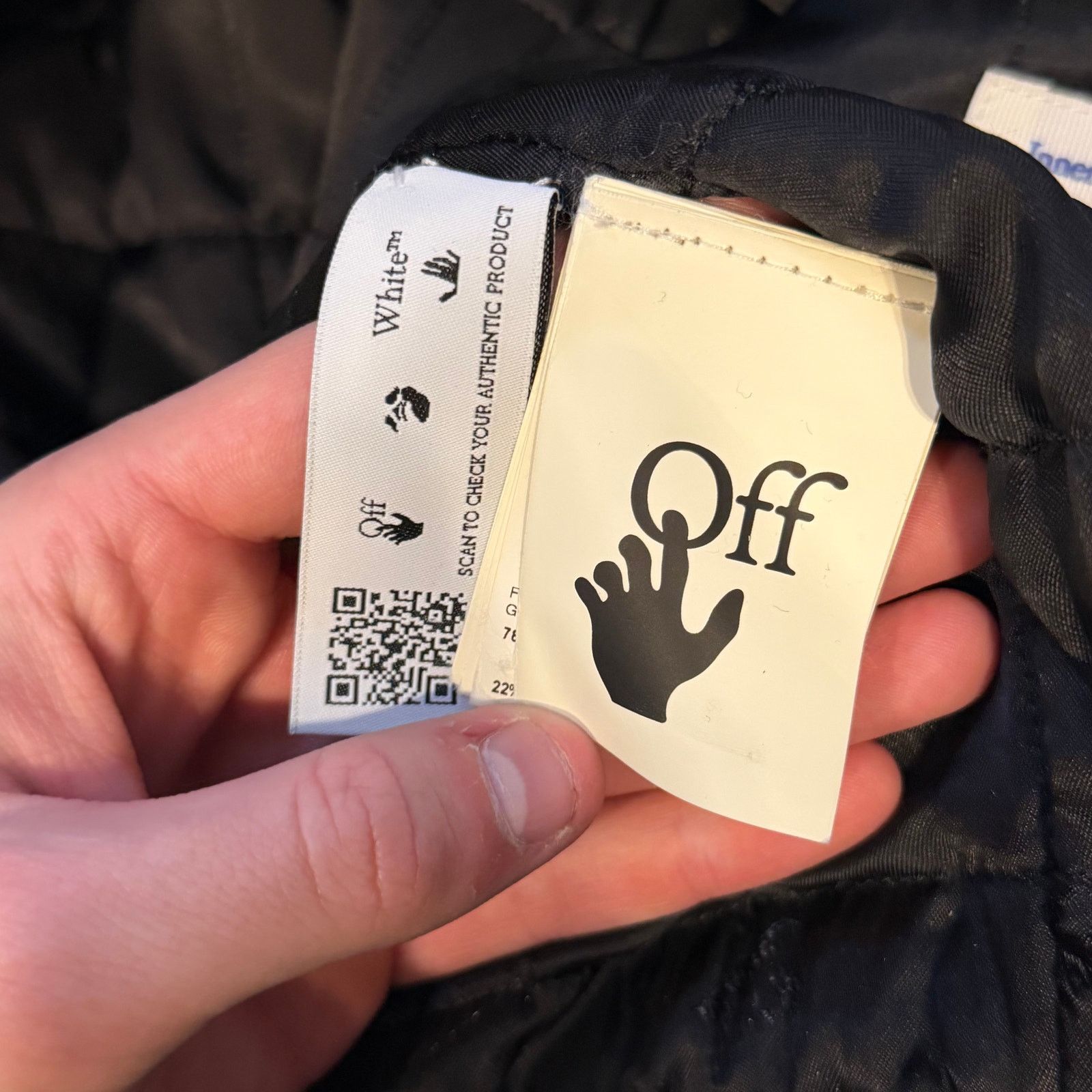 Off-White Off-White C/O Virgil Abloh Graphics Leather Varsity Jacket Size US L / EU 52-54 / 3 - 5 Thumbnail