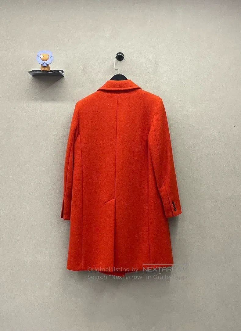 Max Mara Max Mara Orange Double-breasted Coat Size XXS / US 00 / IT 34 - 3 Thumbnail