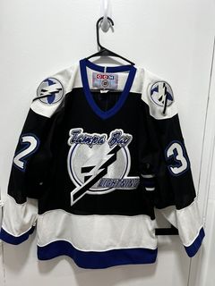 VTG 90s CCM Tampa Bay Lightning Hockey Jersey Size Large