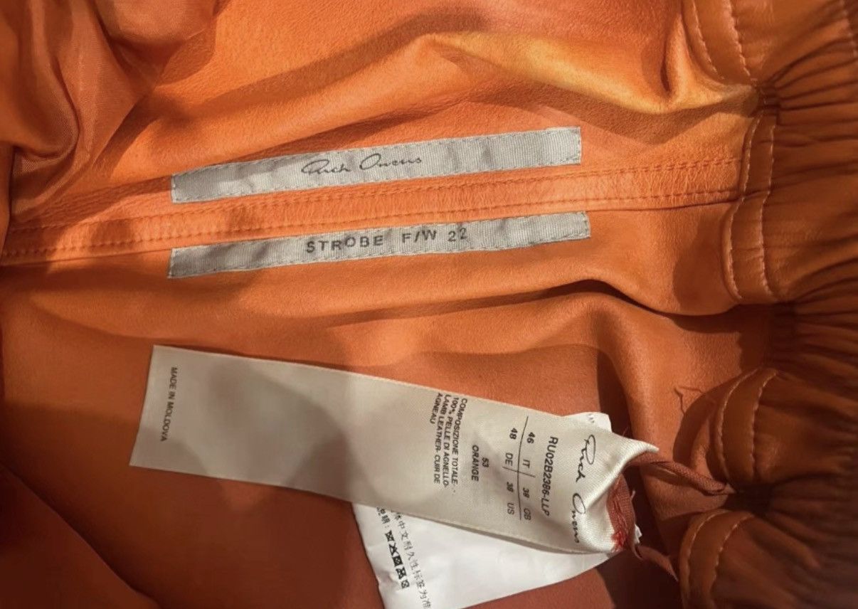Rick Owens RO 22FW Strobe Panta Boxer Pentagram leather boxing shorts Size US 36 / EU 52 - 2 Thumbnail