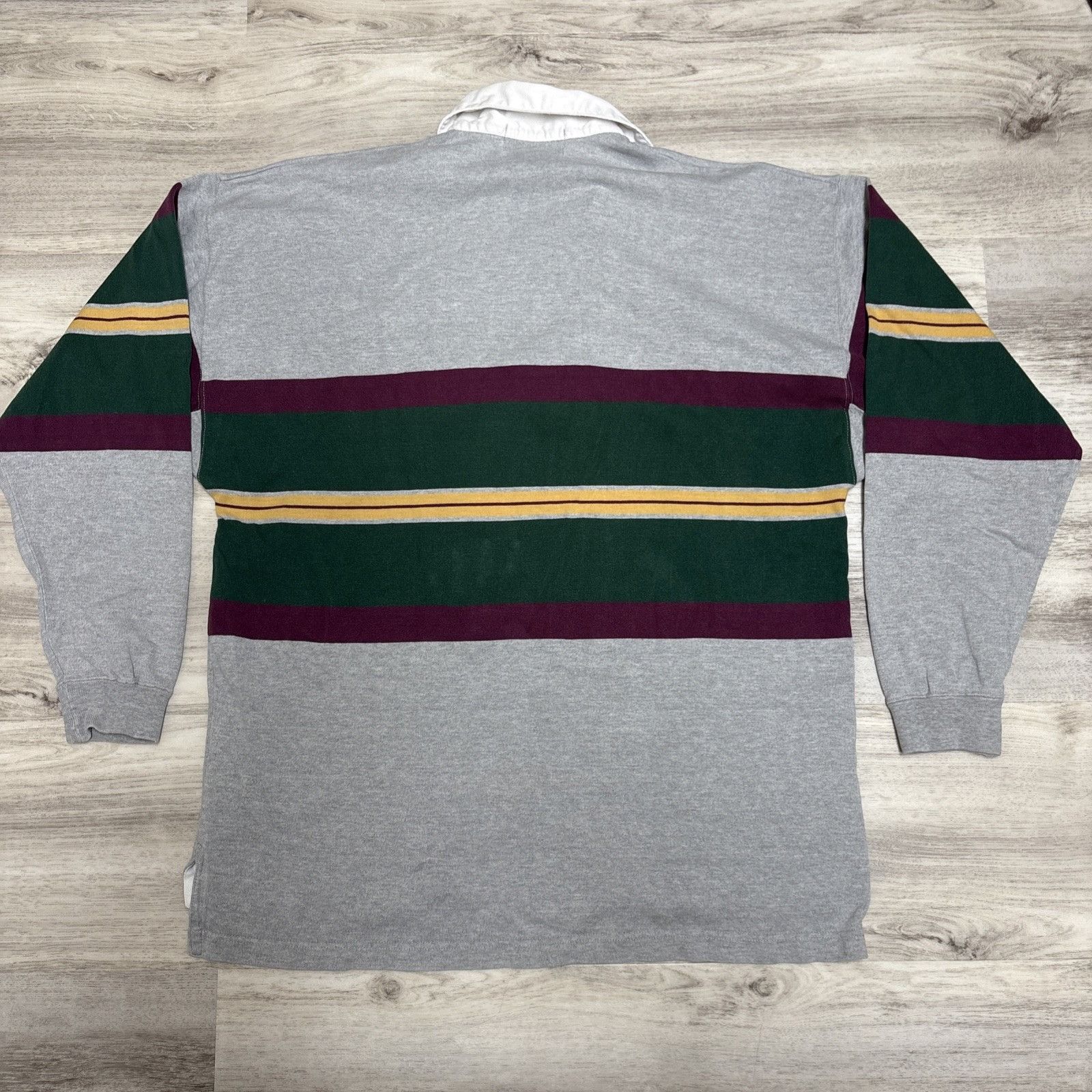 Eddie Bauer Eddie Bauer Mens Large Polo Rugby Shirt Long Sleeve Striped Size US L / EU 52-54 / 3 - 6 Thumbnail