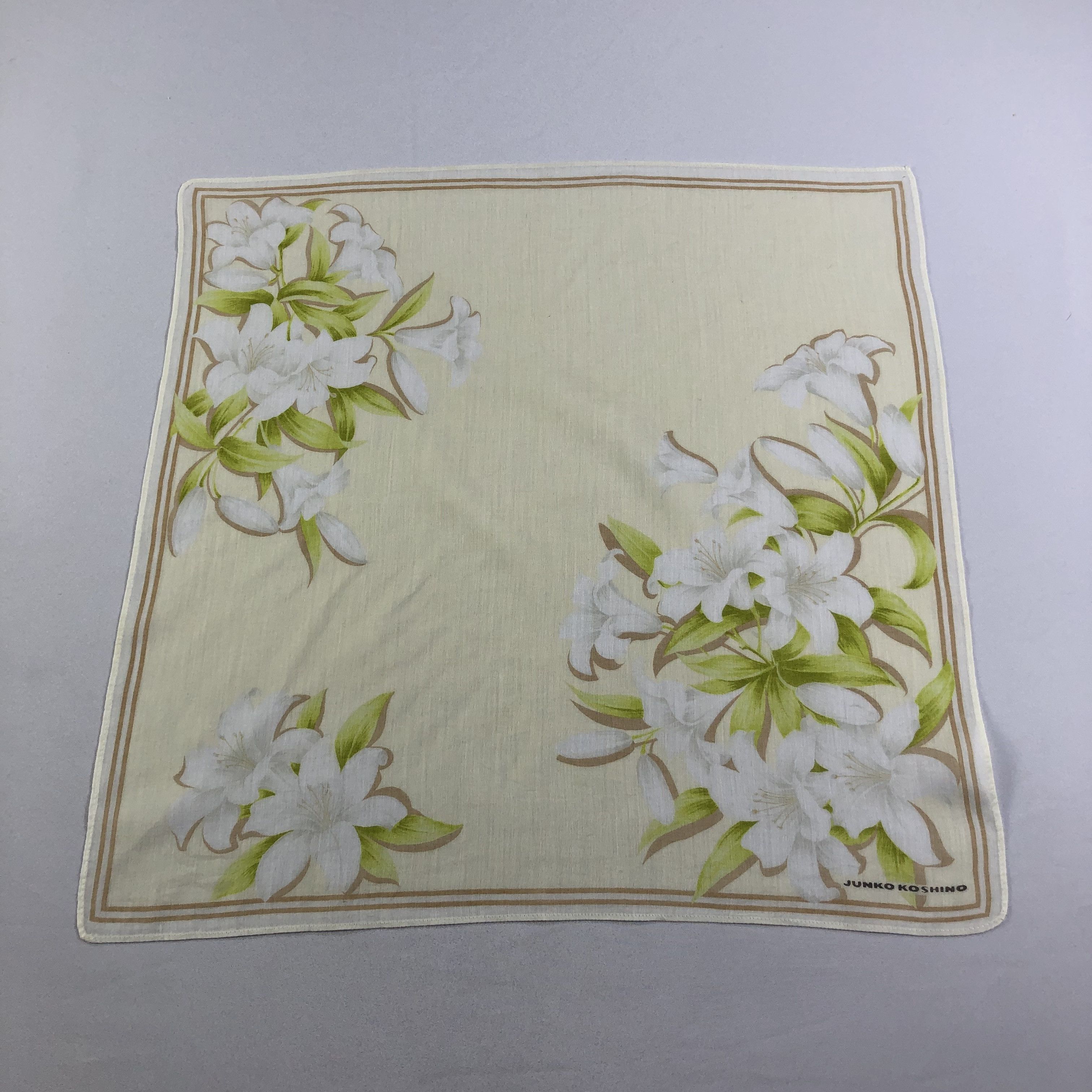 Mr. Junko Junko Koshino Floral Handkerchief Neckerchief Bandana H2156 Size ONE SIZE - 2 Thumbnail