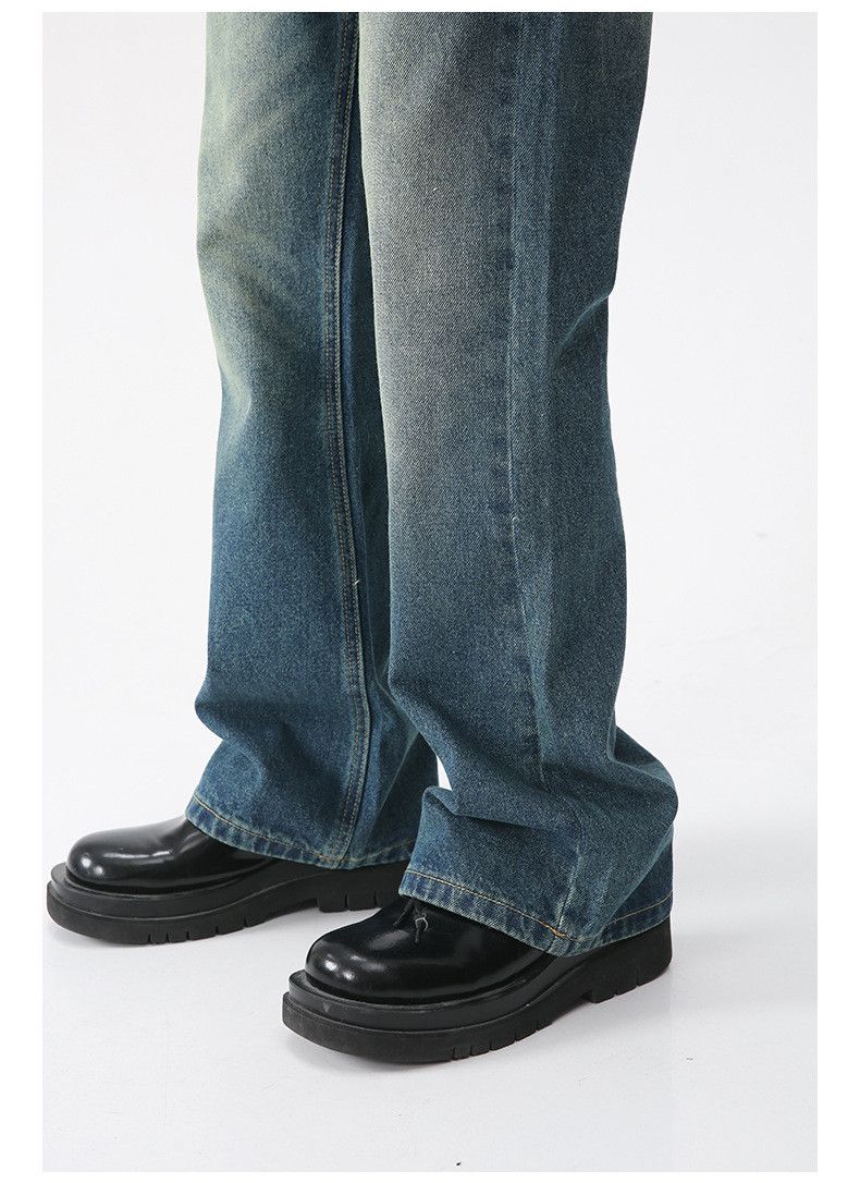 Japanese Brand Japanese retro all-match wide-leg flared washed jeans Size US 32 / EU 48 - 4 Thumbnail