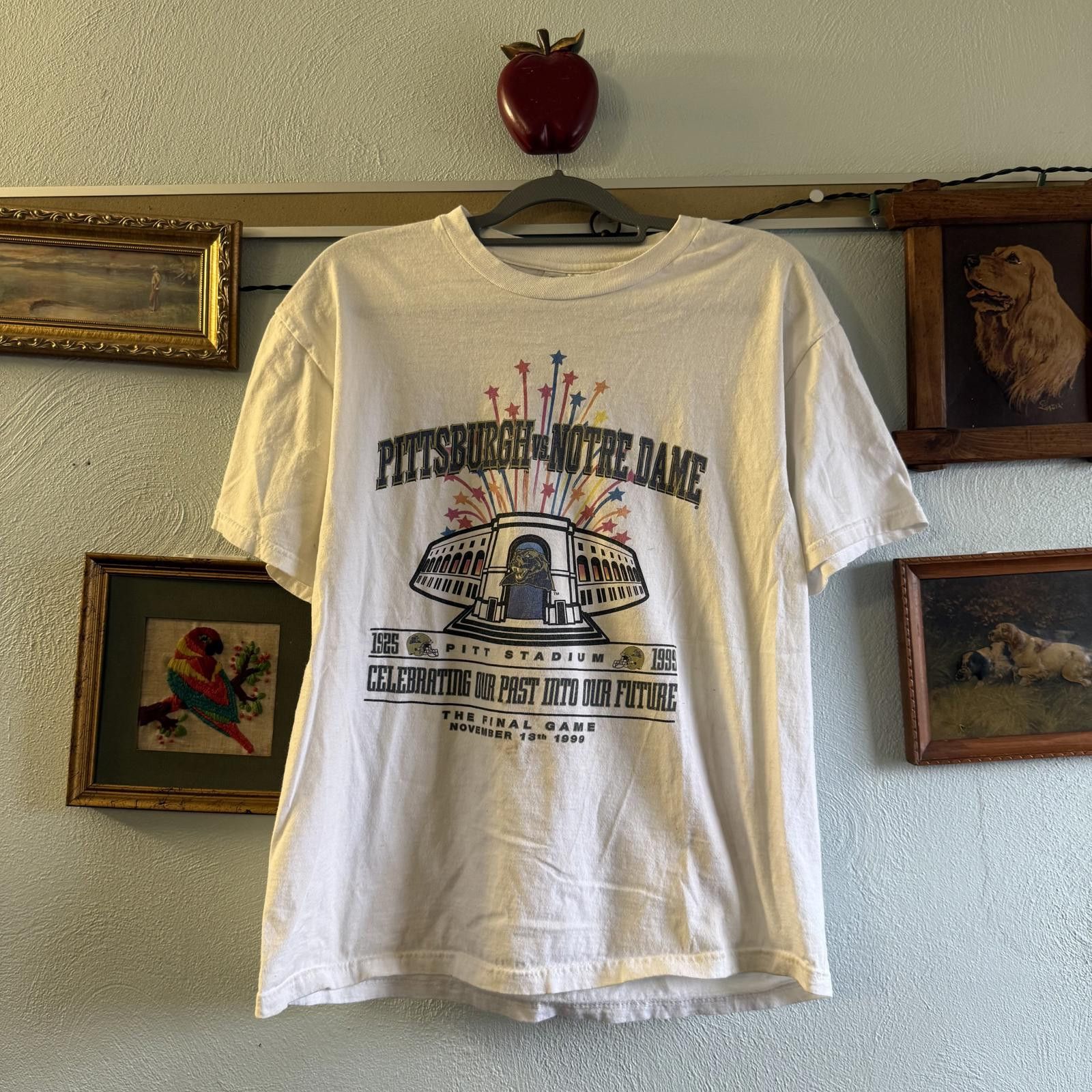 Champion Vintage Pitt vs. Notre Dame Pitt Stadium Final Game Tee Size US L / EU 52-54 / 3 - 1 Thumbnail