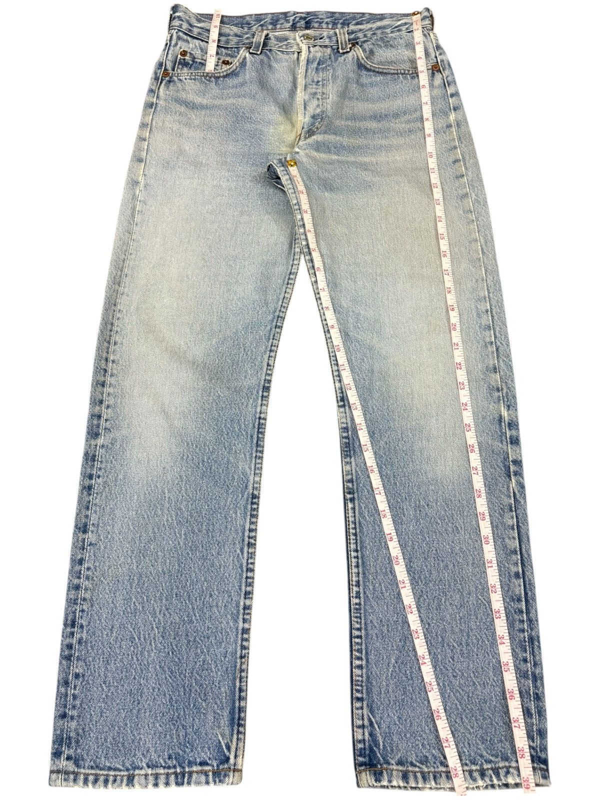 Levi's Vintage 70s Levis 501 Button Fly Blue Wash Jeans Size US 30 / EU 46 - 11 Thumbnail