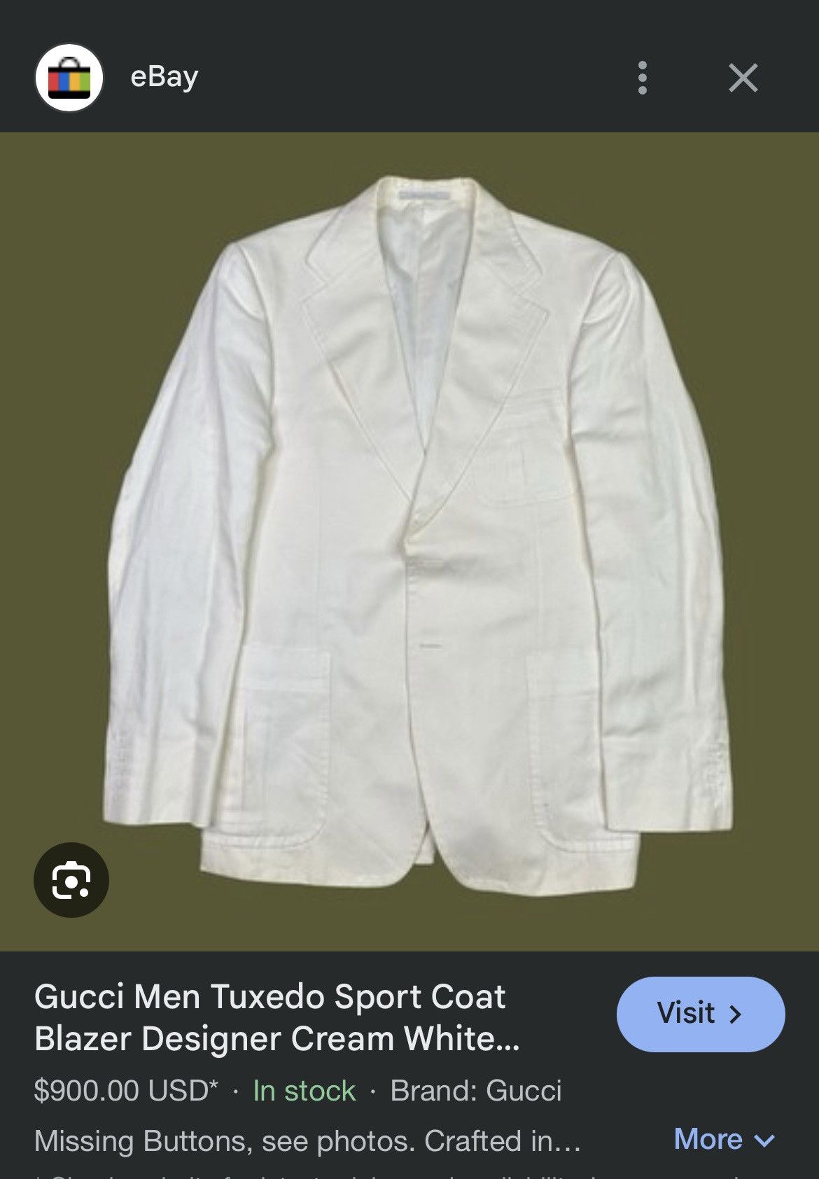 Gucci AW2004 Gucci by Tom Ford Tuxedo Blazer Size 50R - 14 Thumbnail