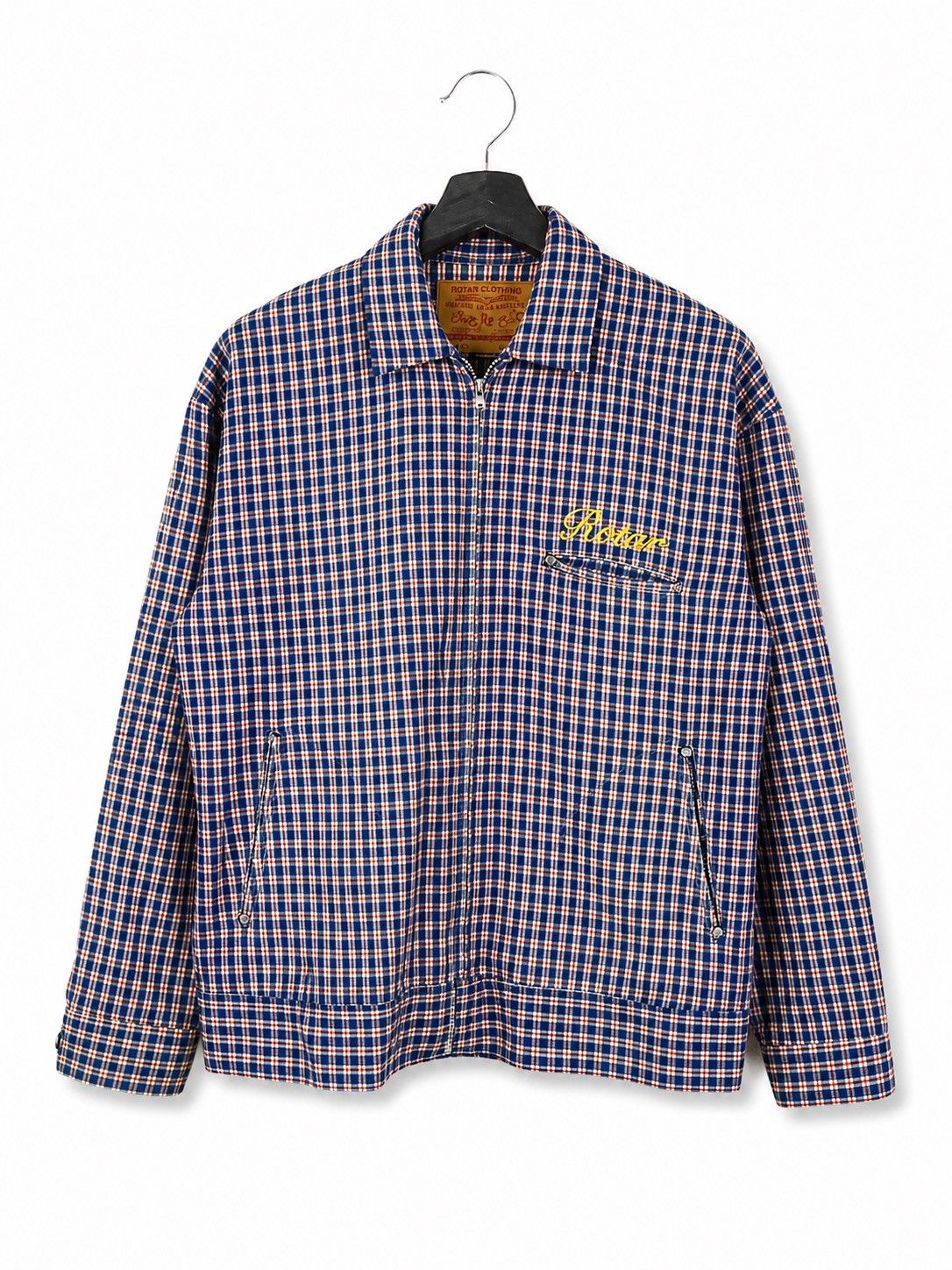 Japanese Brand Rotar Clothing Plaid Zip Jacket Insane Wear Japan Streetwear Size US L / EU 52-54 / 3 - 1 Thumbnail