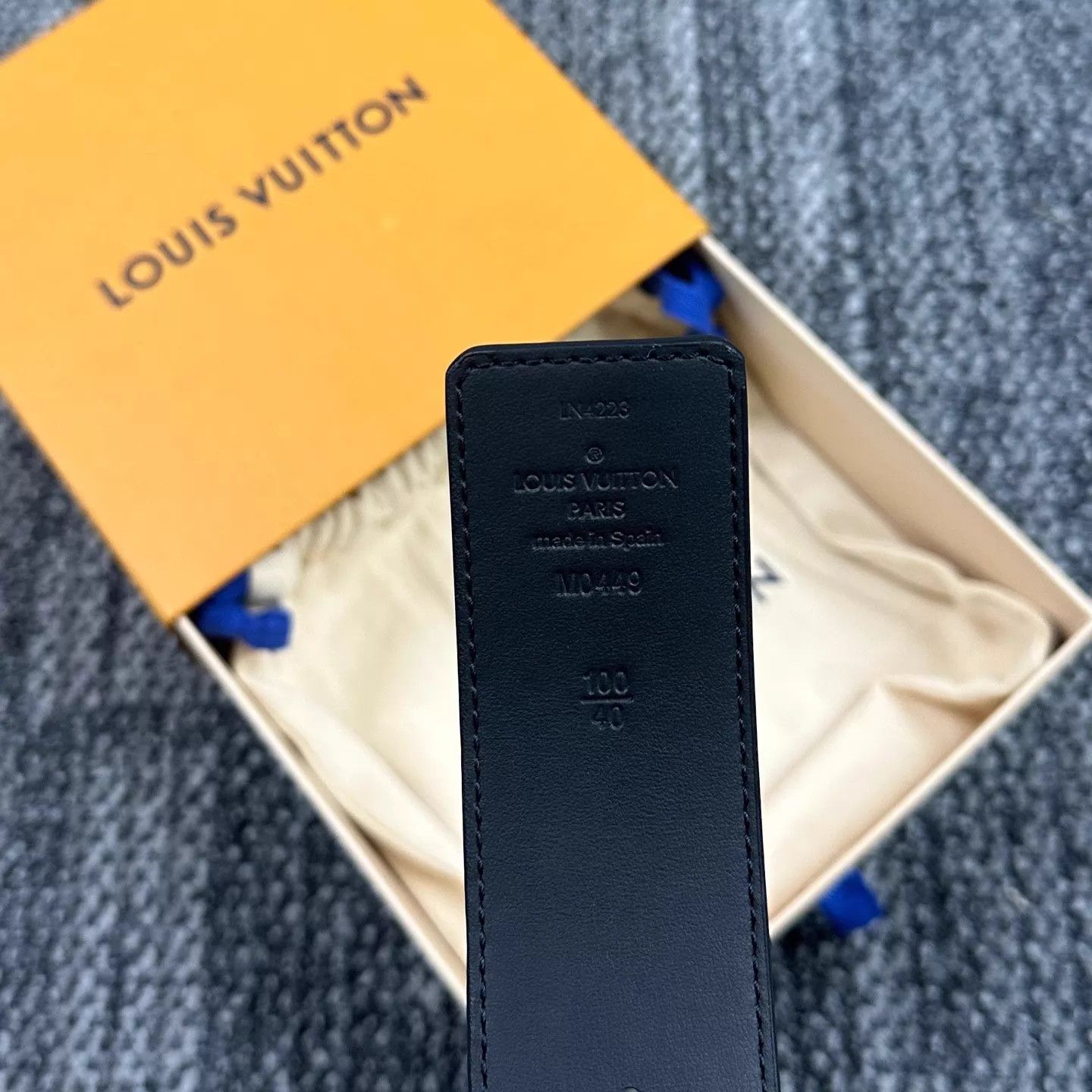 Louis Vuitton Louis Vuitton Black Monogram Belt 100cm 99 New Size ONE SIZE - 8 Thumbnail