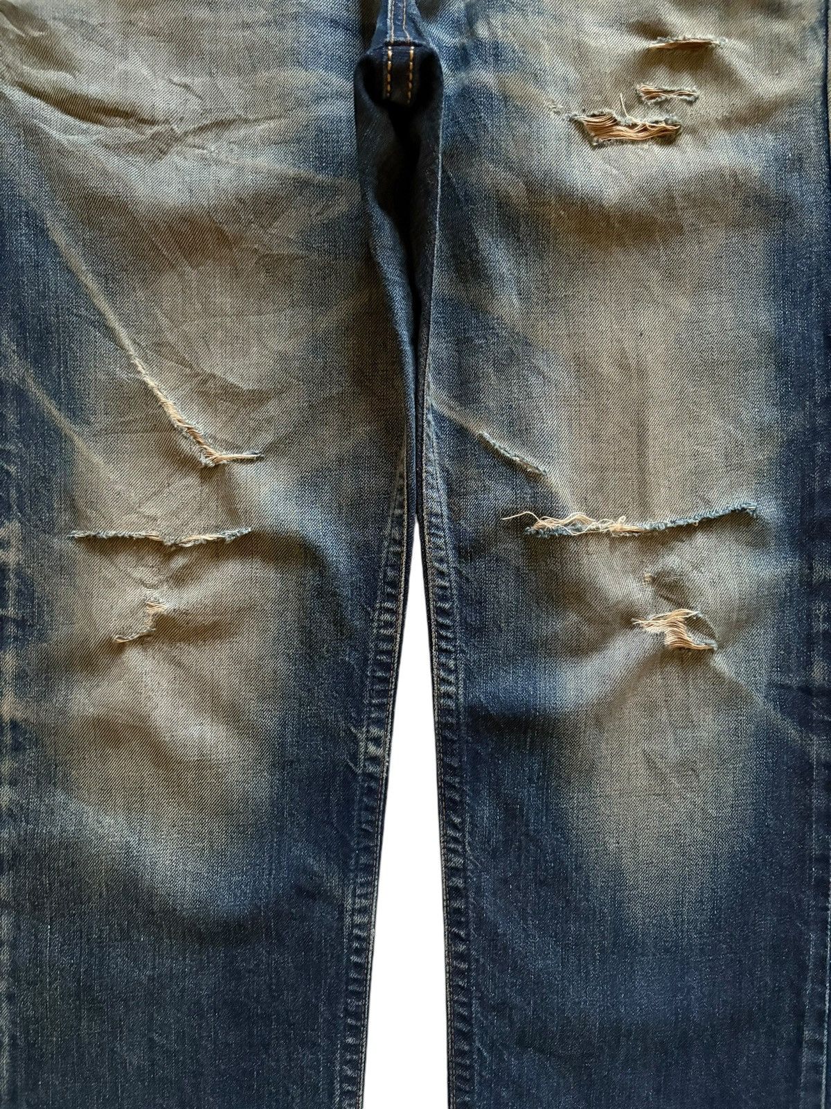 Edwin × Japanese Brand Exclusive Vintage Edwin Japan Rusty Mud Wash Loose Jeans Size US 33 - 5 Thumbnail