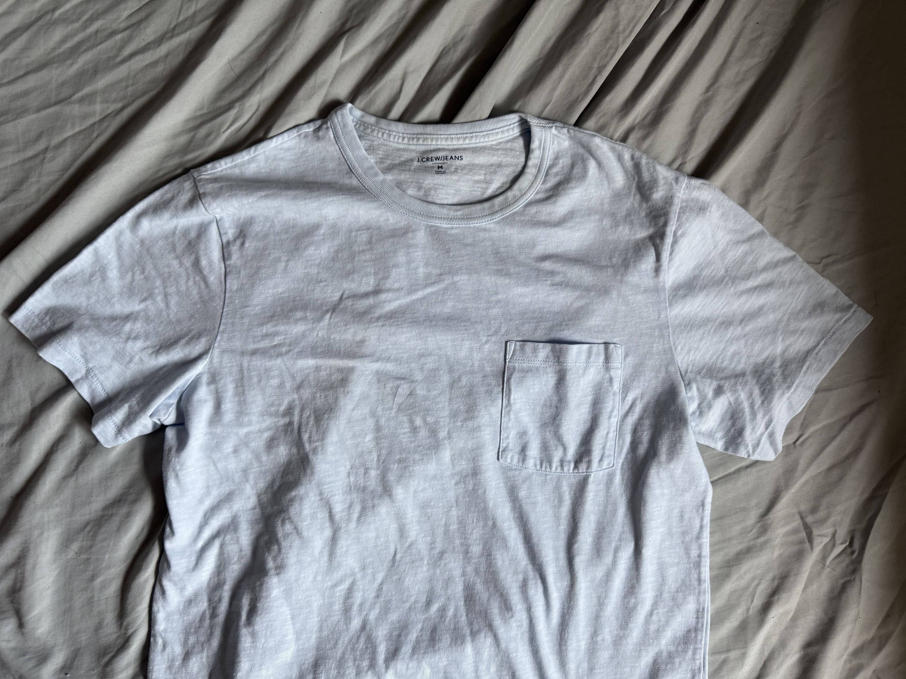 J.Crew J. Crew Jeans Cotton Tee Shirt medium sky blue $48 Size US M / EU 48-50 / 2 - 2 Thumbnail