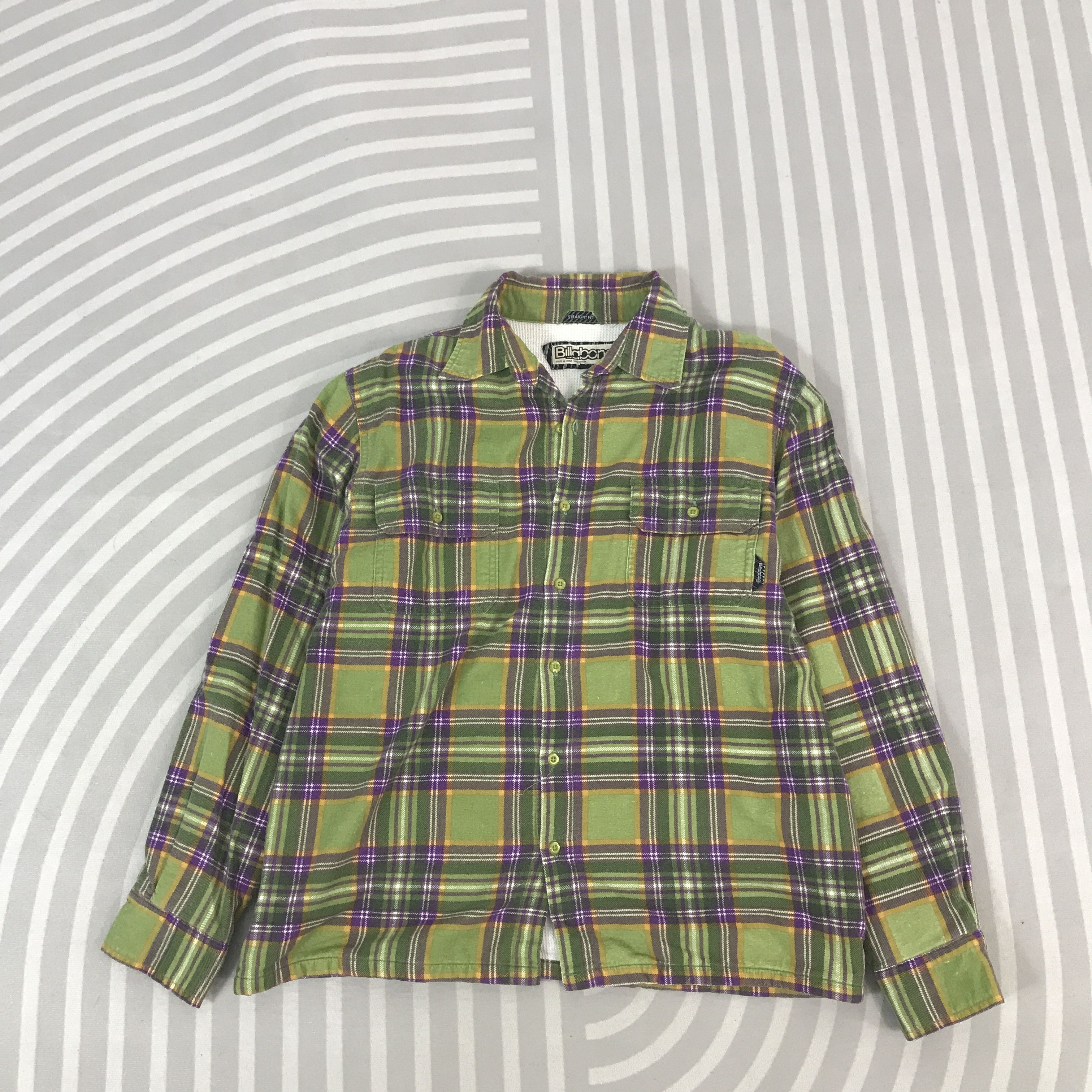 Billabong Vintage Billabong Tartan design button up shirt K62B16 Size US M / EU 48-50 / 2 - 1 Thumbnail