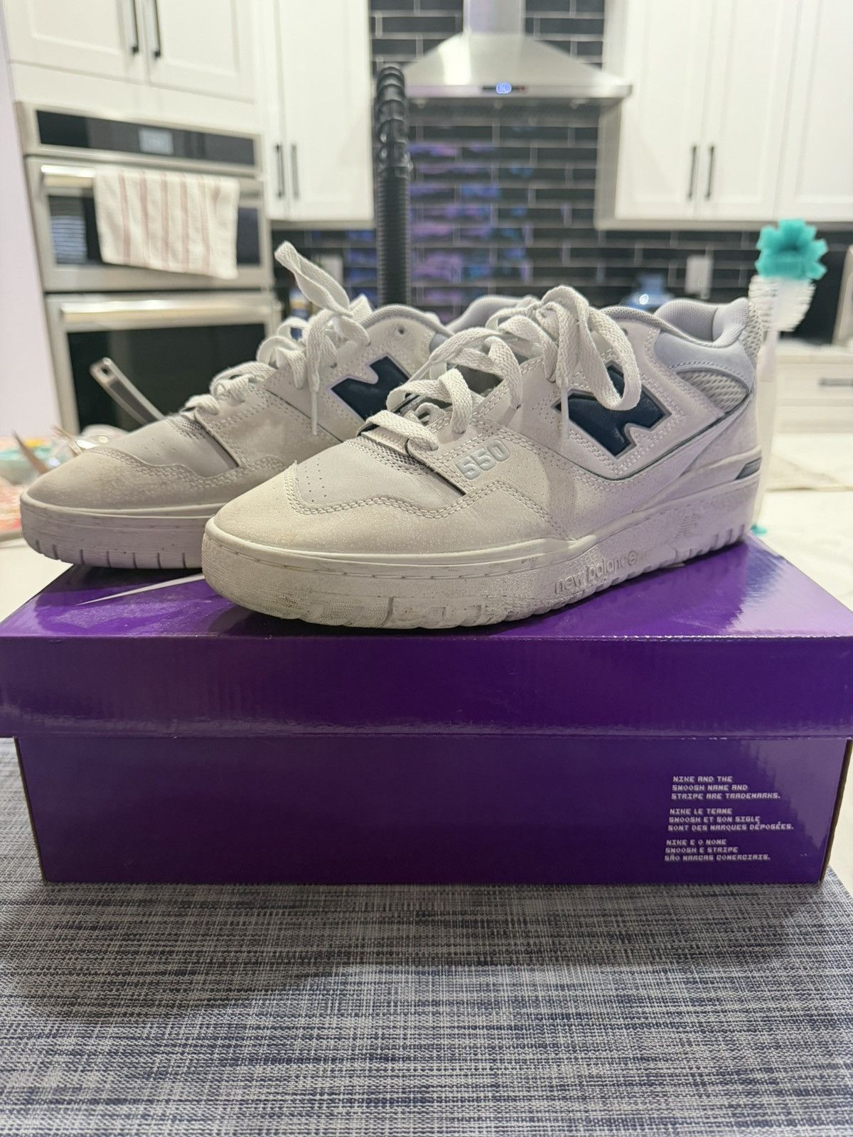 New Balance New Balance 550 Grey Day Size US 9.5 / EU 42-43 - 1 Thumbnail