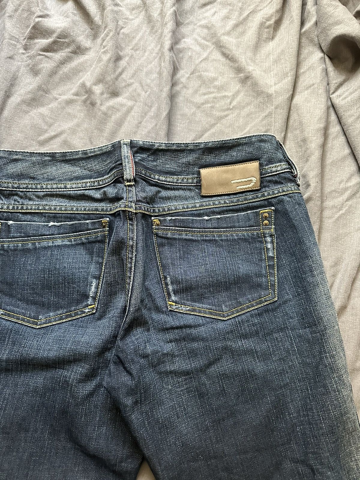 Diesel FLARED💥 JUNYA WATANABE BALENCIAGA STYLE DOUBLE BUTTON JEANS Size US 29 - 3 Thumbnail