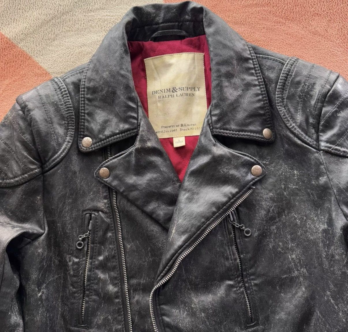 Denim & Supply Ralph Lauren Ralph Lauren Denim Supply Asymmetrical Zip Moto Jacket K22 Size US S / EU 44-46 / 1 - 8 Thumbnail