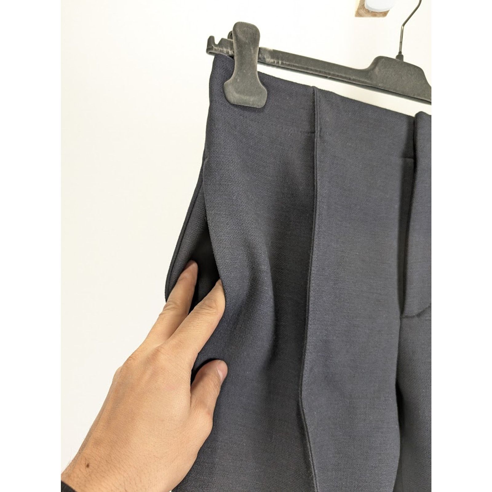 Bottega Veneta o1rshd1 Structured Double Melange Trousers in Blue/Black Size US 34 / EU 50 - 7 Thumbnail
