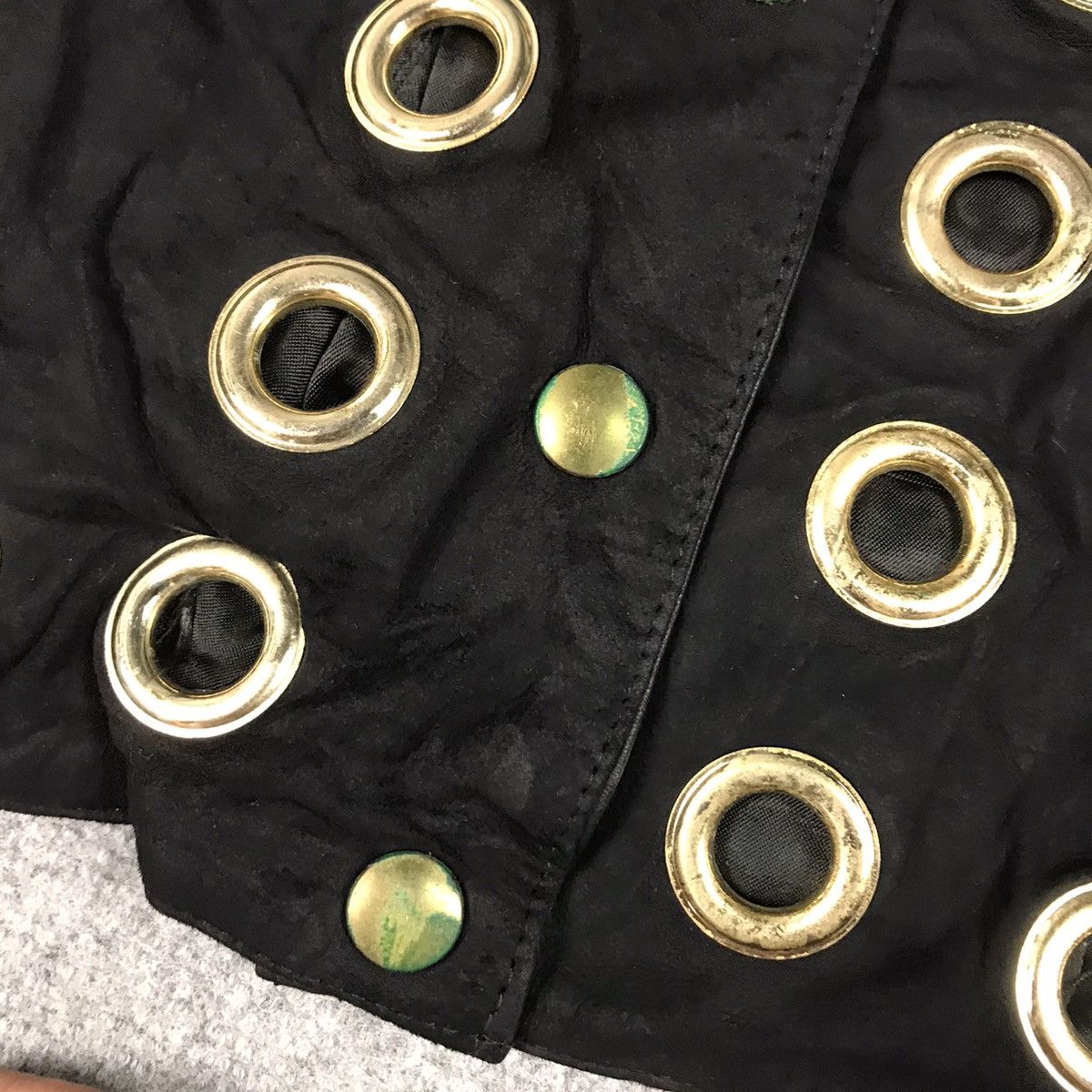 If Six Was Nine × Otto 💀OTTO LEATHER SNAP BUTTON CROPPED JACKET Size S / US 4 / IT 40 - 5 Thumbnail