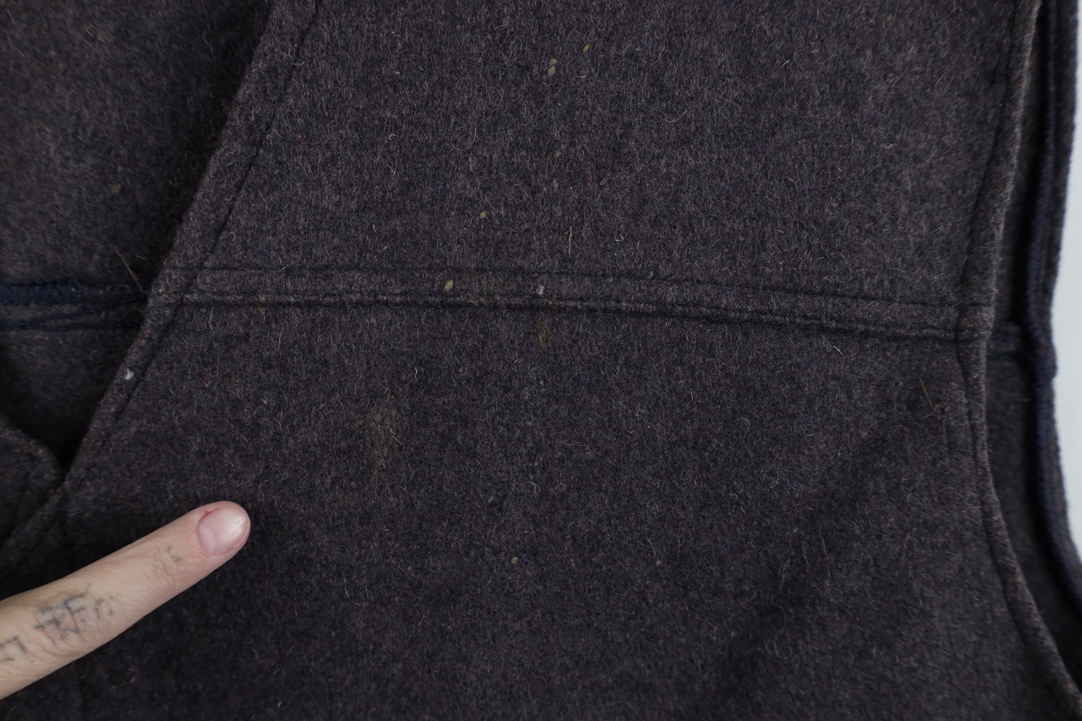 Vintage Vintage 50s 60s Streetwear Felt Wool Button Vest Jacket USA Size US XXL / EU 58 / 5 - 4 Thumbnail