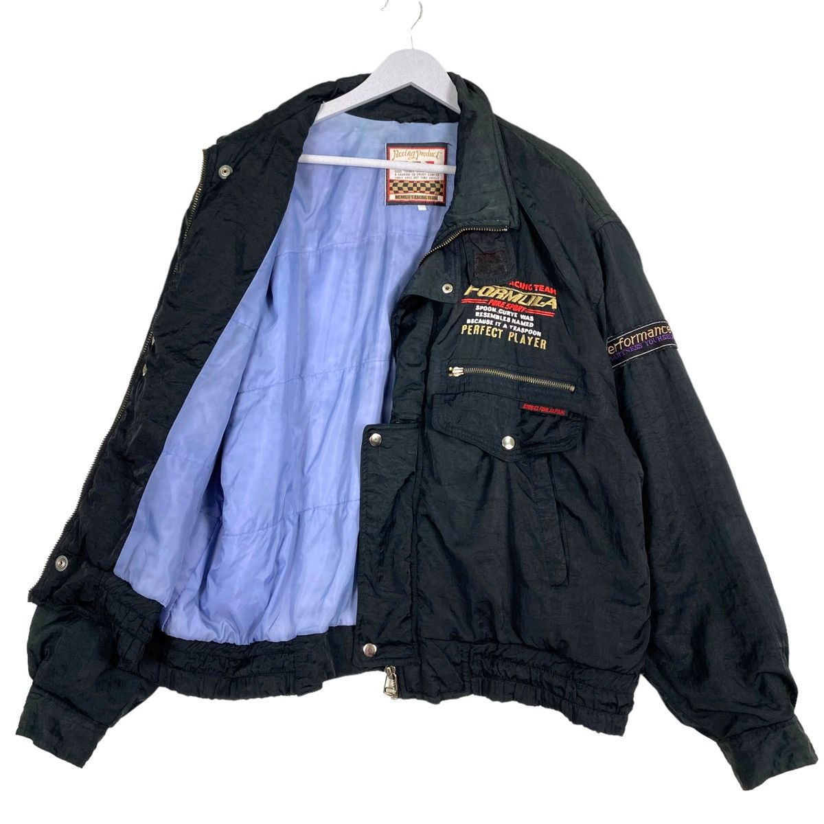Hein Gericke × Kadoya 💥VINTAGE FORMULA RACING PERFOMANCE BOMBER JACKET Size US L / EU 52-54 / 3 - 10 Thumbnail