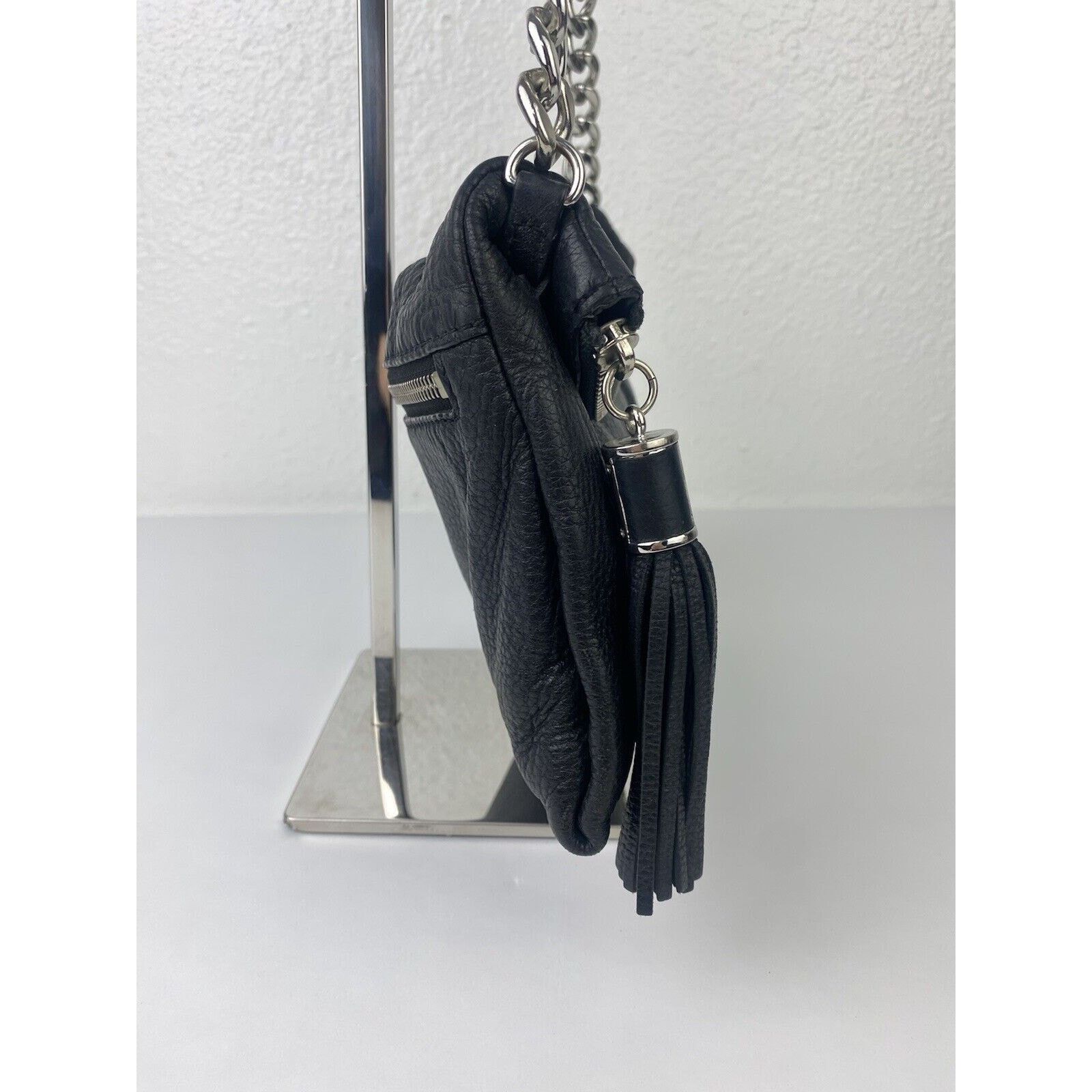 Michael Kors Michael Kors Weston Pebbled Black Leather Foldover purse Size ONE SIZE - 6 Thumbnail