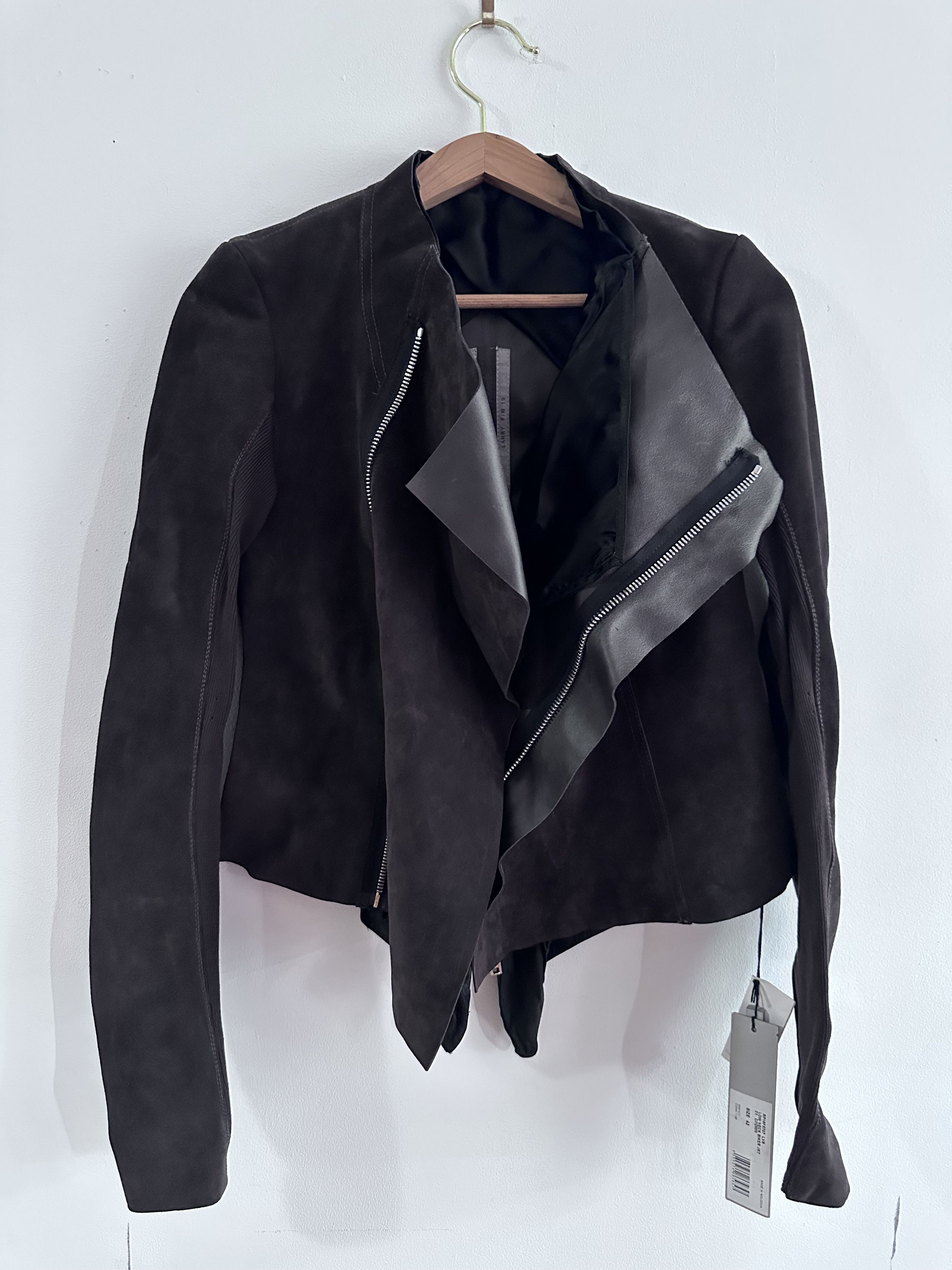 Rick Owens Rick Owens Low Neck Biker Jacket Size M / US 6-8 / IT 42-44 - 1 Thumbnail
