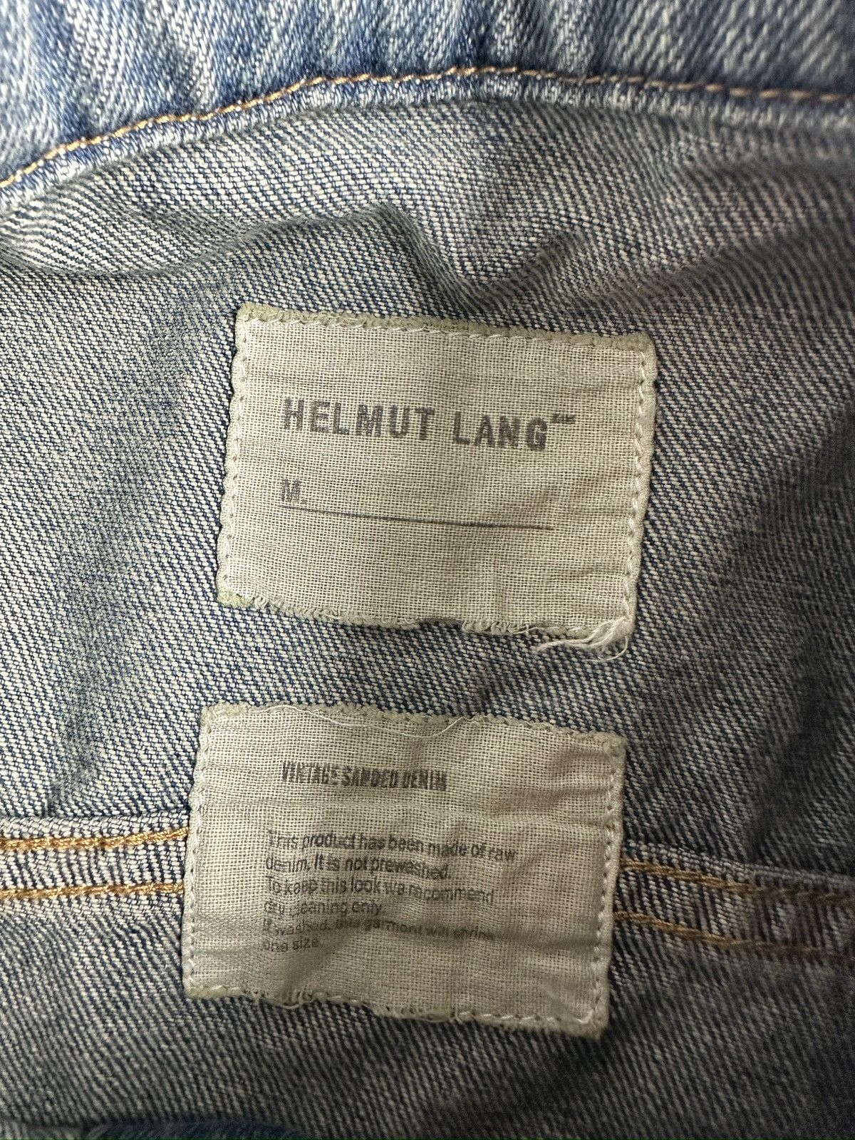 Helmut Lang Helmut Lang Circa 2000’s vintage sanded denim trucker jacket Size US M / EU 48-50 / 2 - 12 Thumbnail