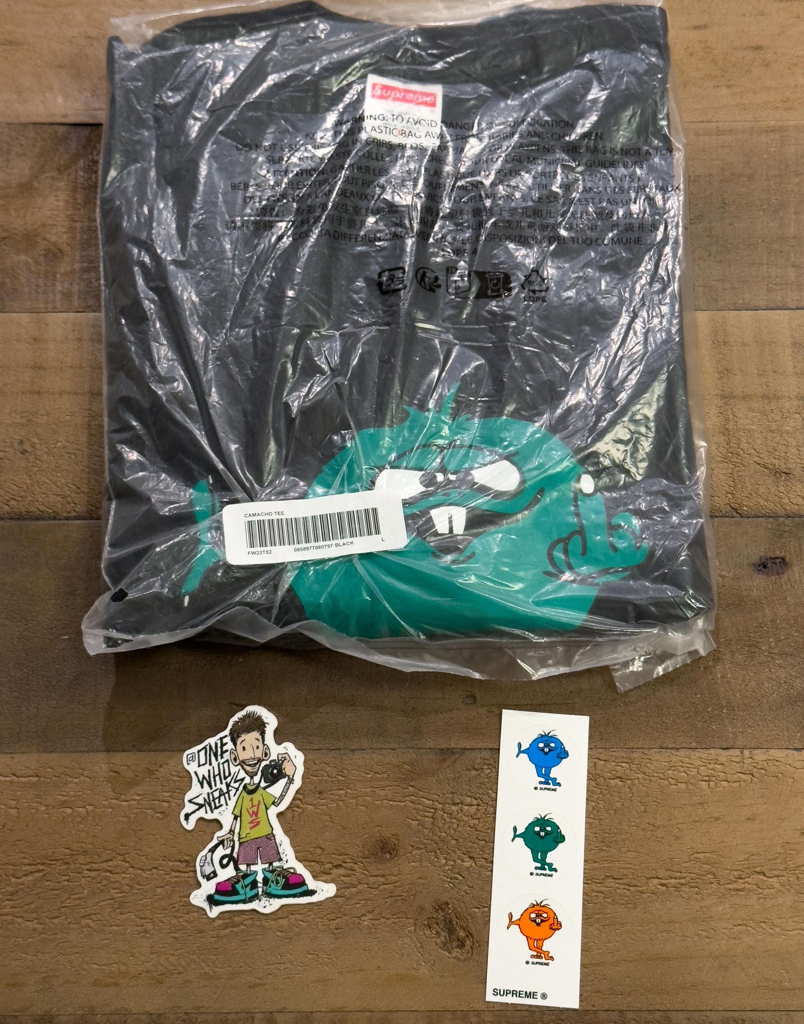 Supreme Supreme Camacho Tee & Sticker Size Large Size US L / EU 52-54 / 3 - 1 Thumbnail