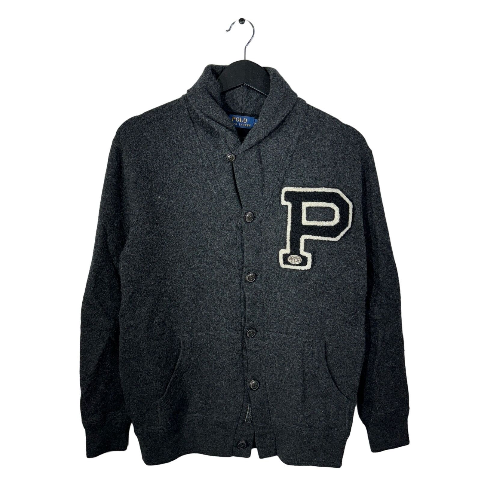 Polo Ralph Lauren Polo Ralph Lauren Varsity Patch Collared Cardigan Size US M / EU 48-50 / 2 - 1 Thumbnail