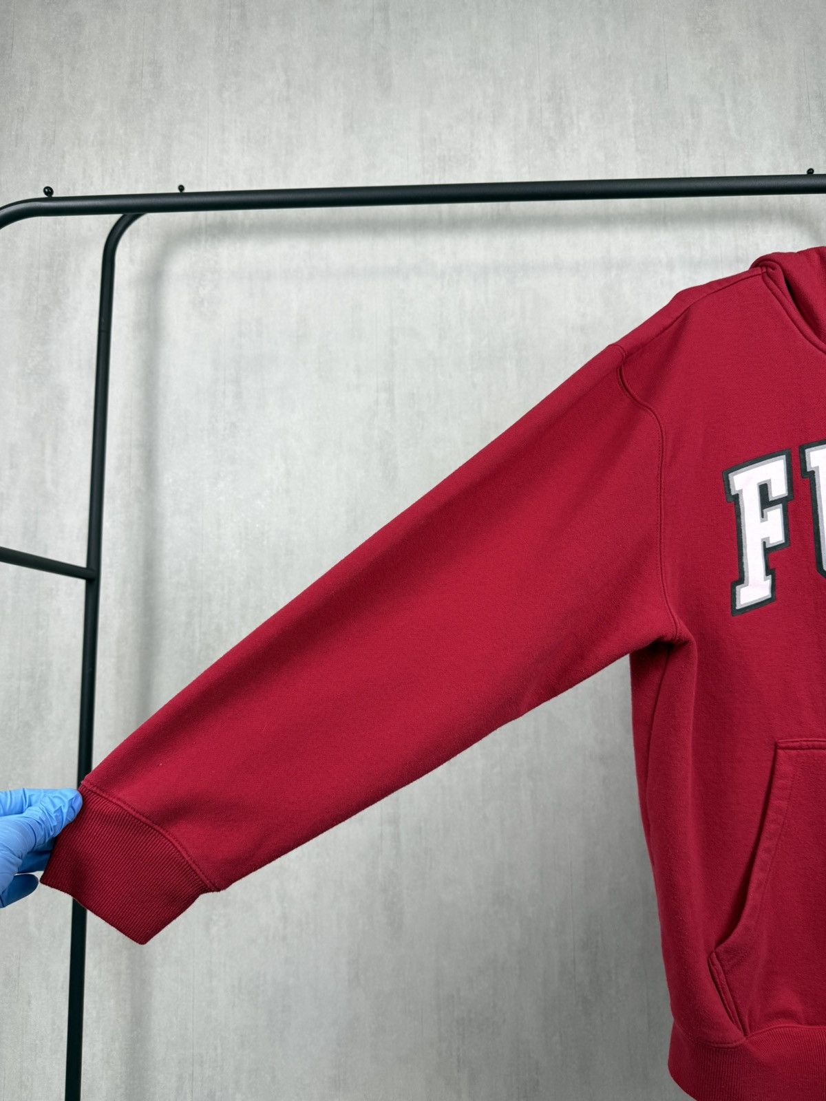 Fubu × Vintage Vintage Fubu Red Zip Up Hoodie Size L-XL Size US L / EU 52-54 / 3 - 5 Thumbnail