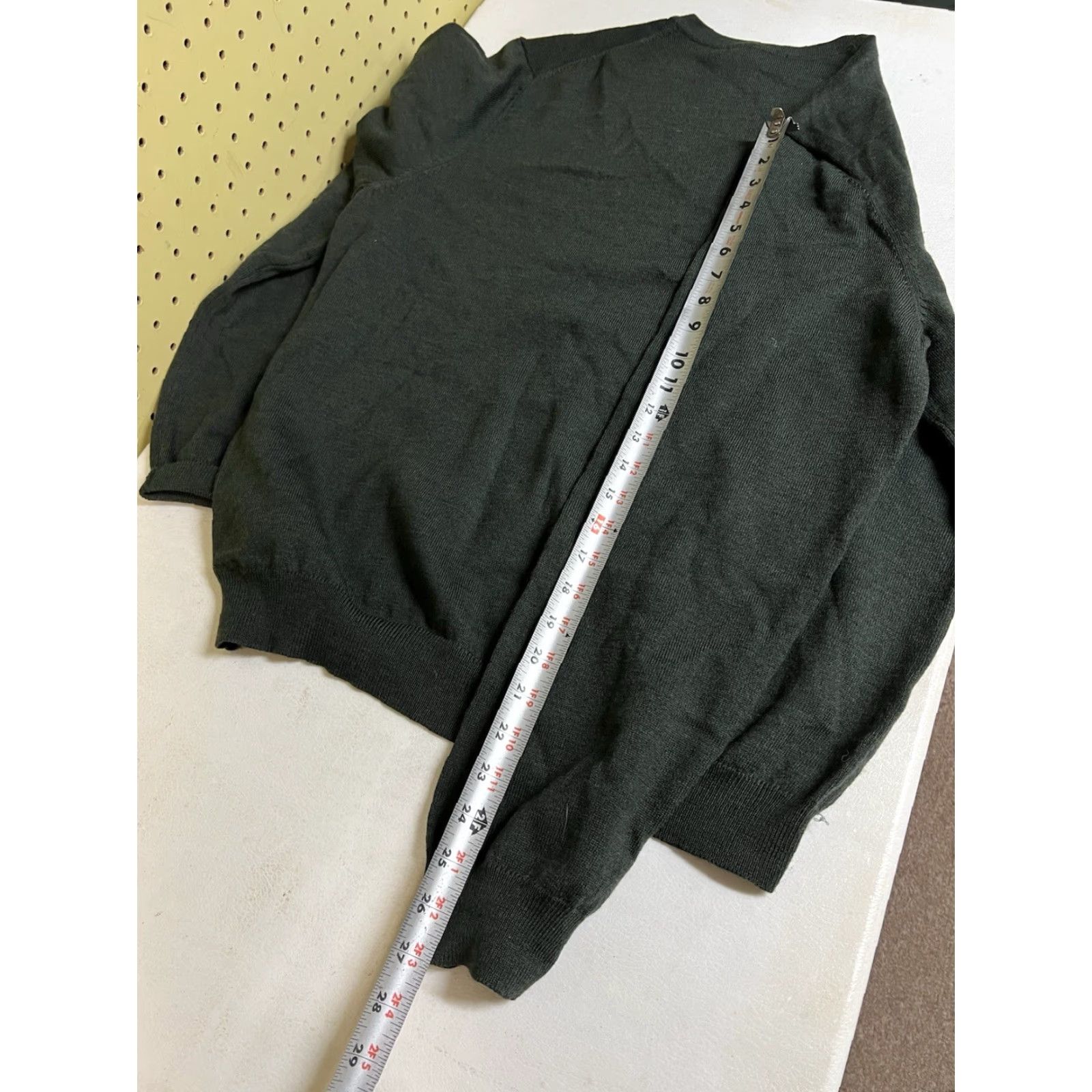 Brooks Brothers Brooks Brothers Men’s V-Neck Sweater Extra Fine Merino Wool Blend Green Large Size US L / EU 52-54 / 3 - 6 Thumbnail