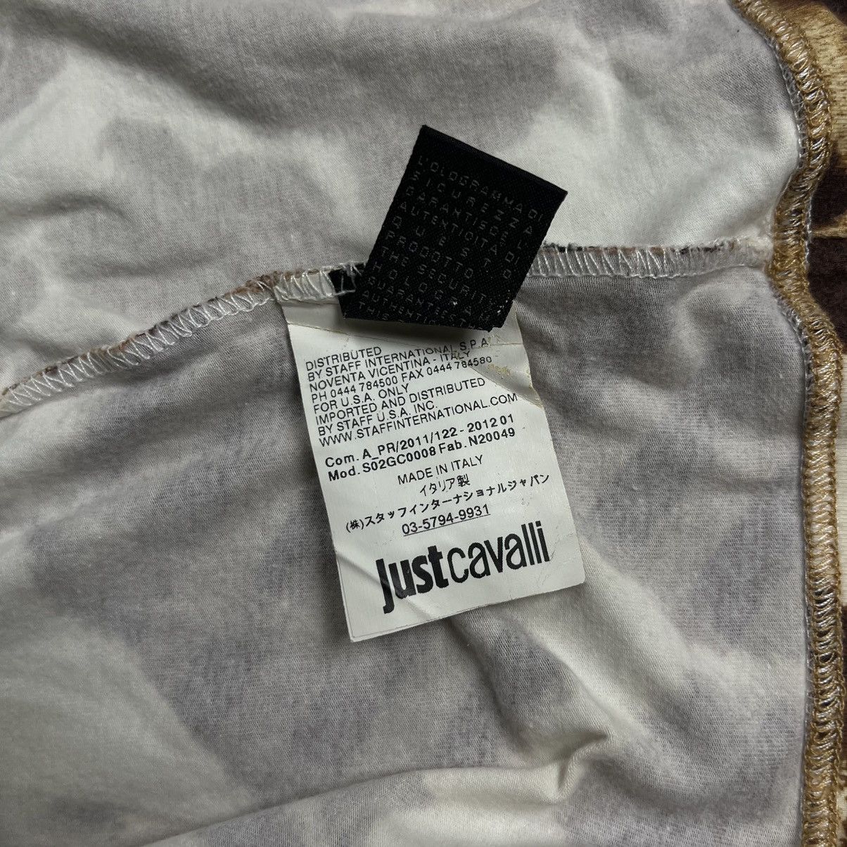 Roberto Cavalli 2000s Roberto Cavalli Just Cavalli Horse & Tiger V Neck Top Size US M / EU 48-50 / 2 - 6 Thumbnail