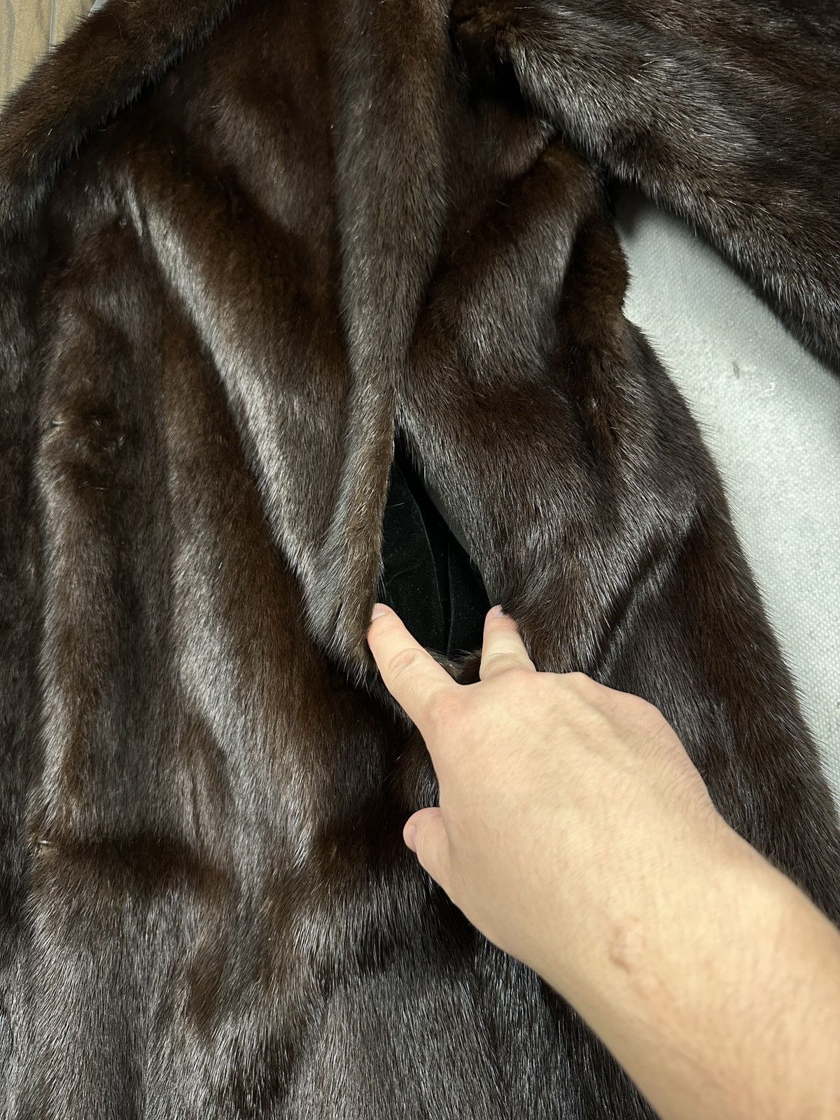 Sagafurs Rare Vintage SAGA Mink Royal Brown Full-Length Fur Lux Coat Size L / US 10 / IT 46 - 19 Thumbnail