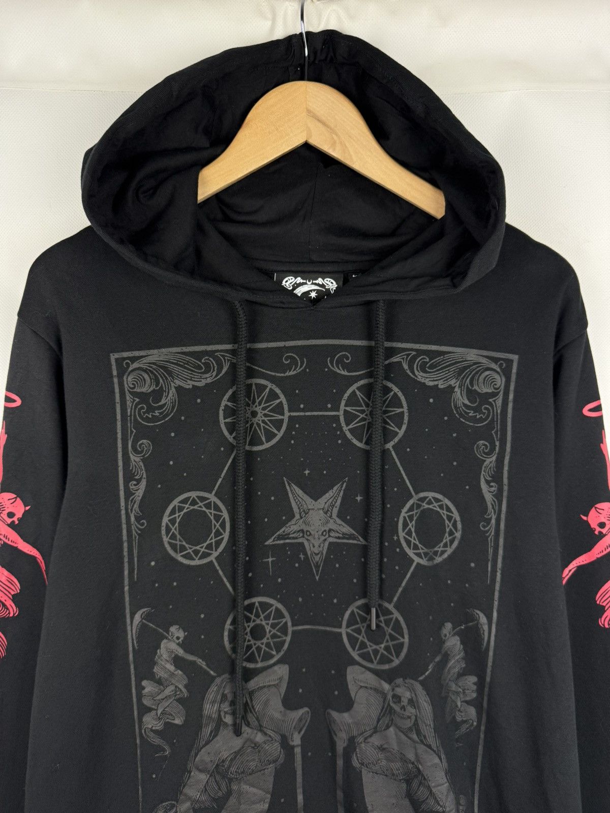 Killstar Killstar Men’s Gothic Big Logo Hoodie Pullover Size L Size US L / EU 52-54 / 3 - 8 Thumbnail