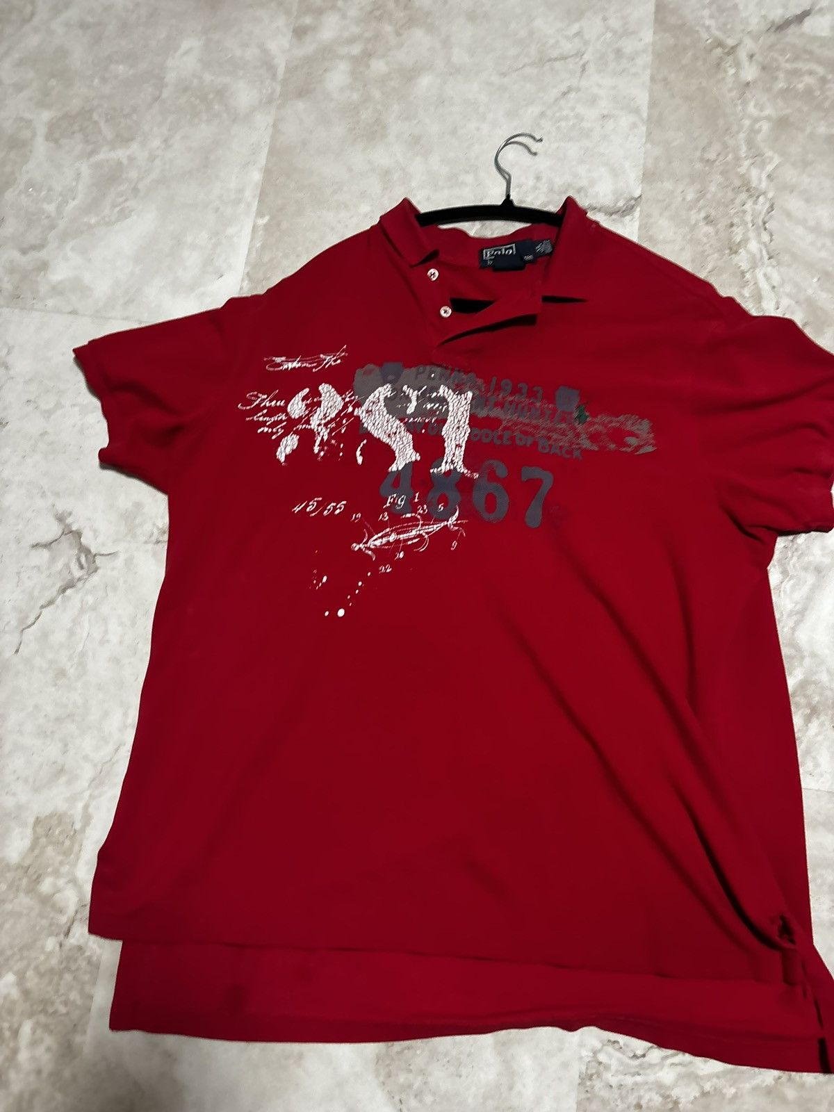 Polo Ralph Lauren Vintage Polo Shirt / Ralph Lauren Size US XL / EU 56 / 4 - 1 Thumbnail