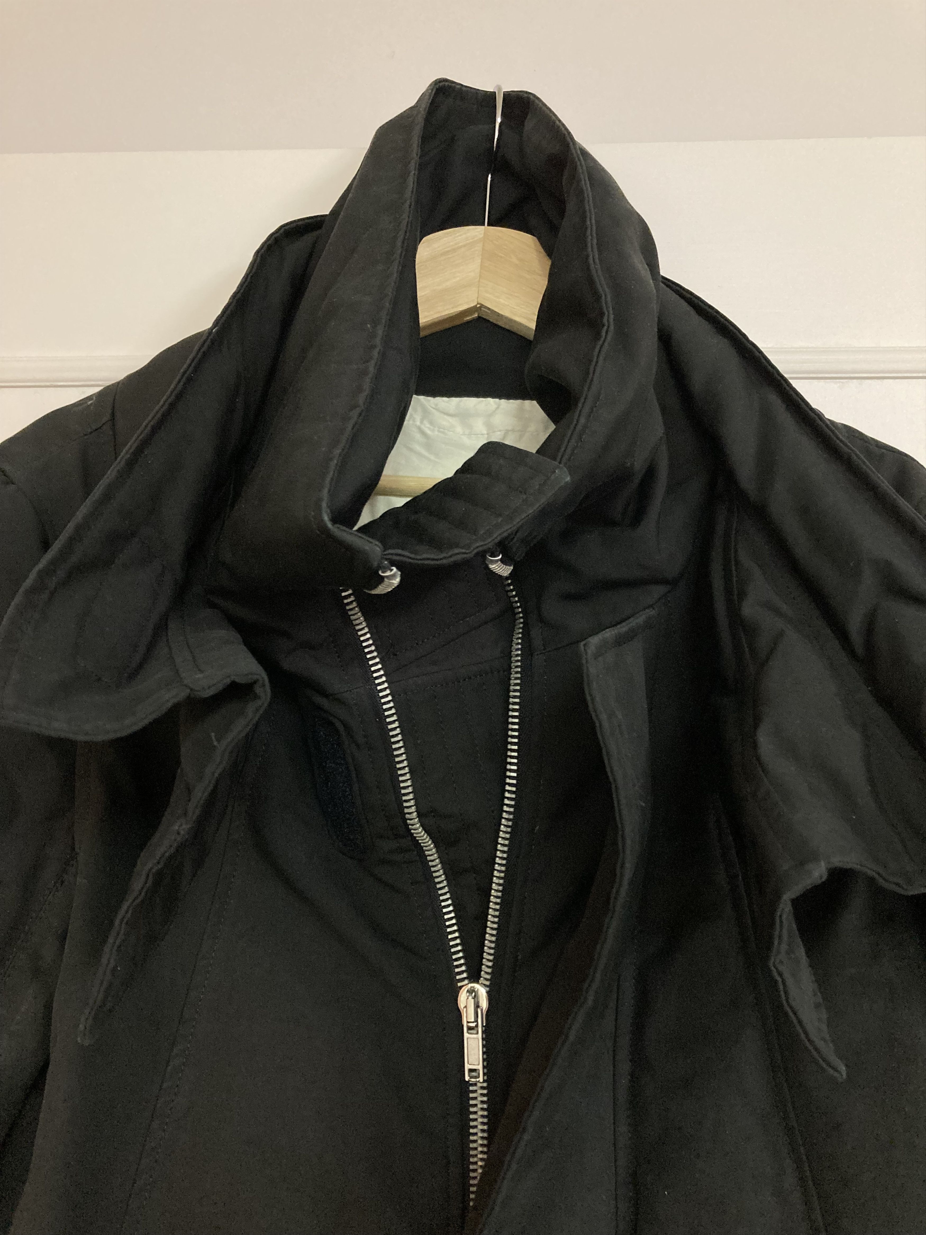Rick Owens Rick Owens FW07 Exploder black wrap collar jacket Size US M / EU 48-50 / 2 - 4 Thumbnail