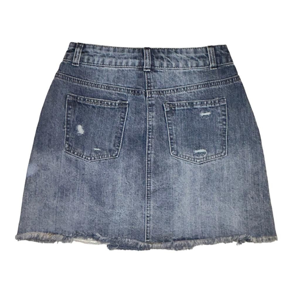 Designer Gianni Bini l NWT Distressed Raw Hem Skirt Size 3 Size 30" / US 8 / IT 44 - 2 Thumbnail
