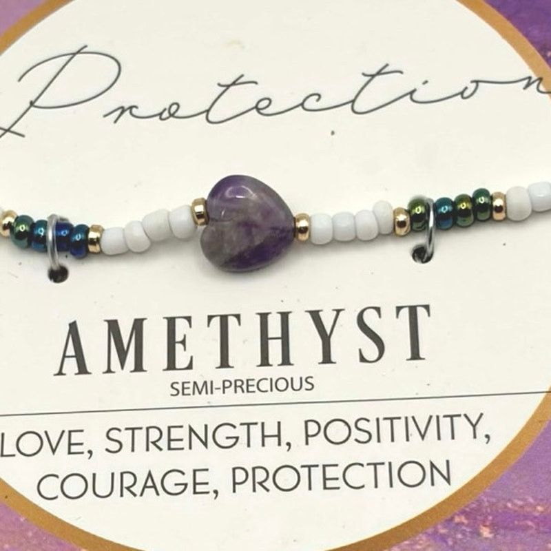 Other Purple Amethyst Heart Bracelet Size ONE SIZE - 2 Thumbnail