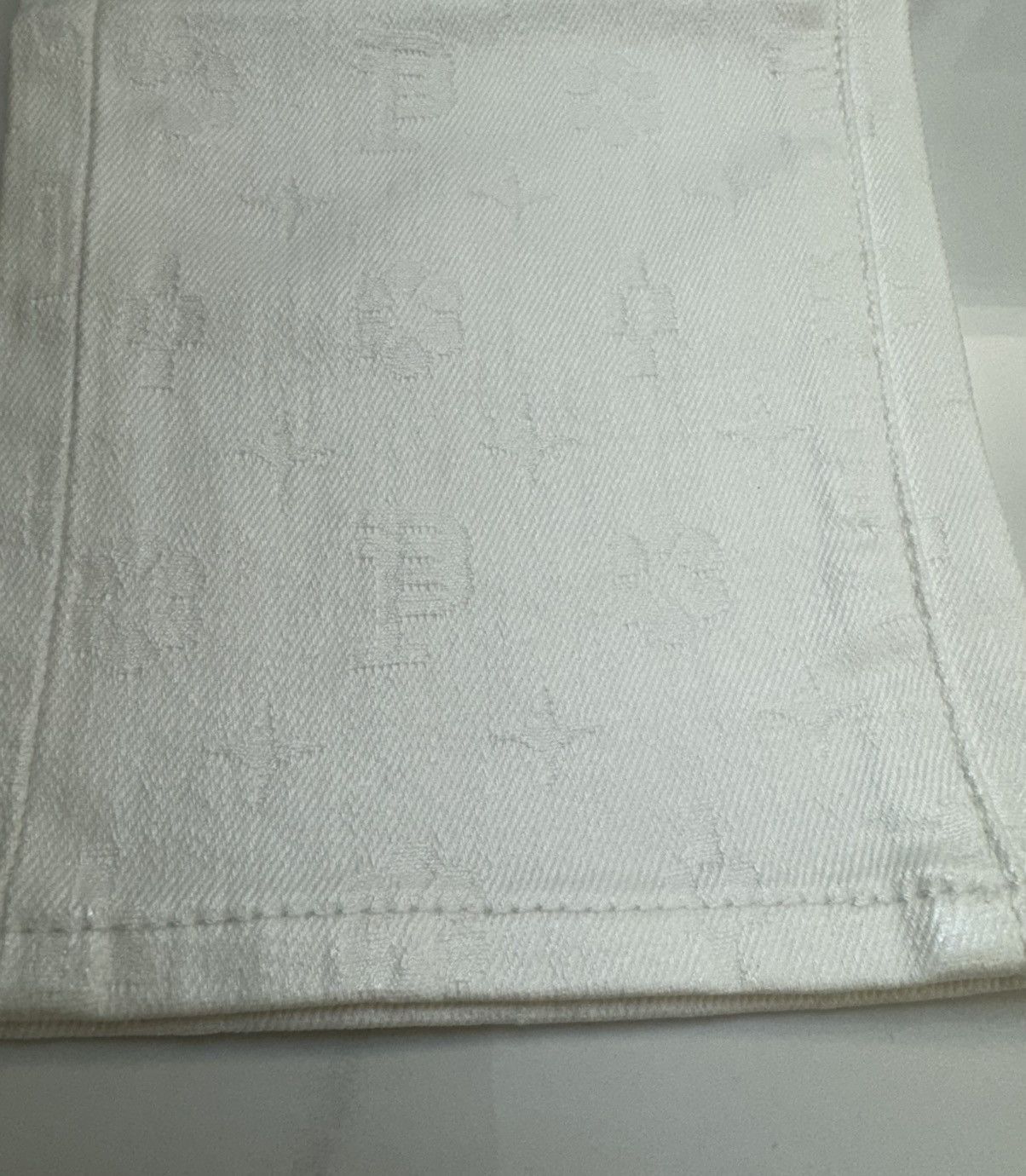 Purple P001 White Film Monogram Jacquard Size US 31 - 6 Thumbnail