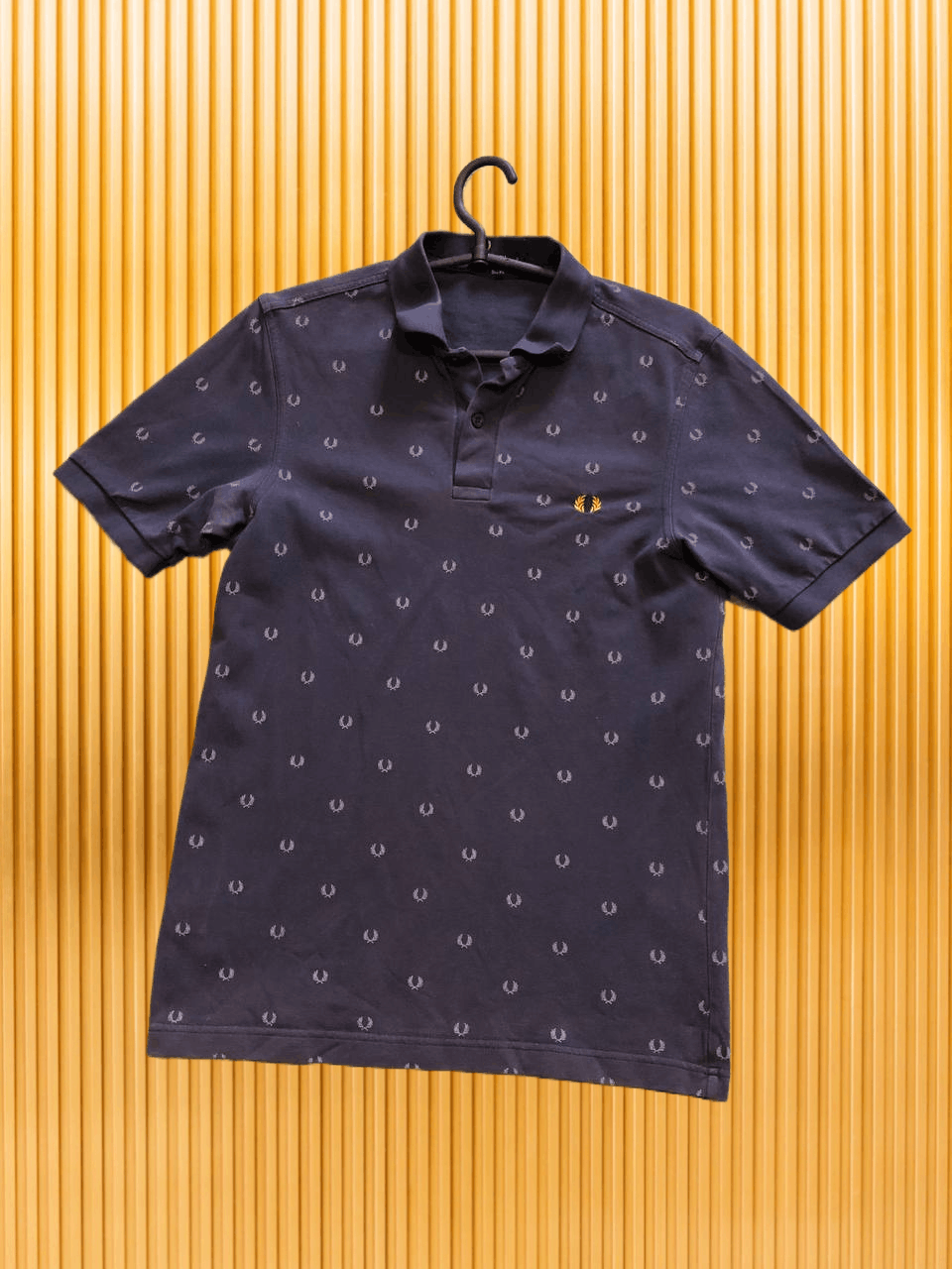 Fred Perry 90's Men's Vintage FRED PERRY Polo T-Shirt MONOGRAMM Size US S / EU 44-46 / 1 - 1 Thumbnail