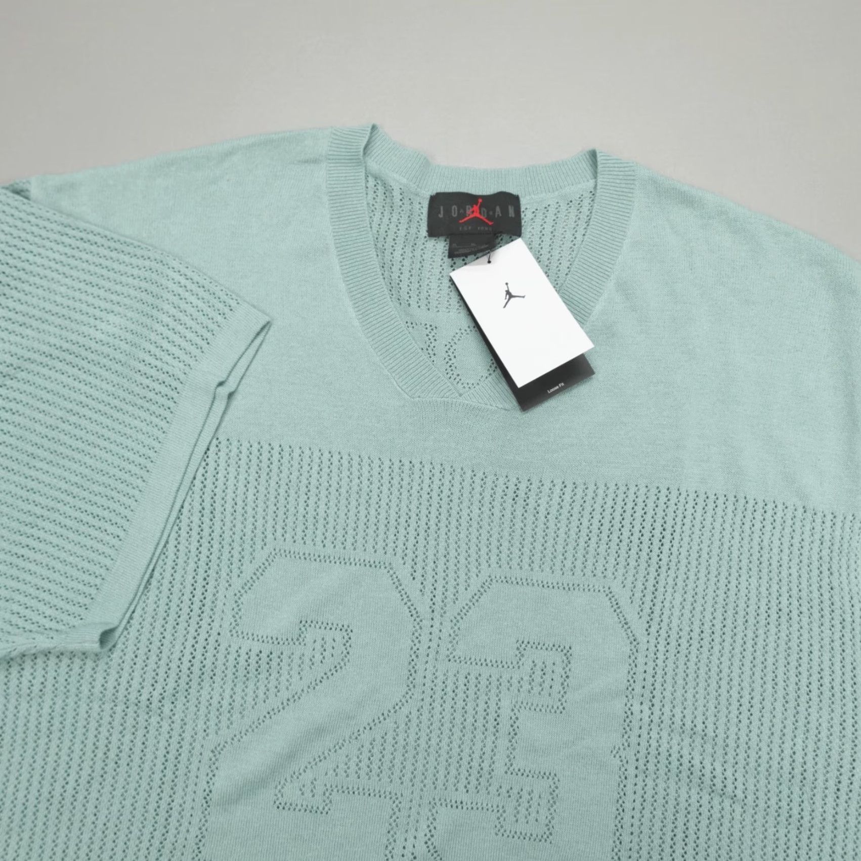 Jordan Brand Air Jordan Knit Jersey Top Mineral Slate Men's Size XL HQ0766-309 Size US XL / EU 56 / 4 - 2 Thumbnail