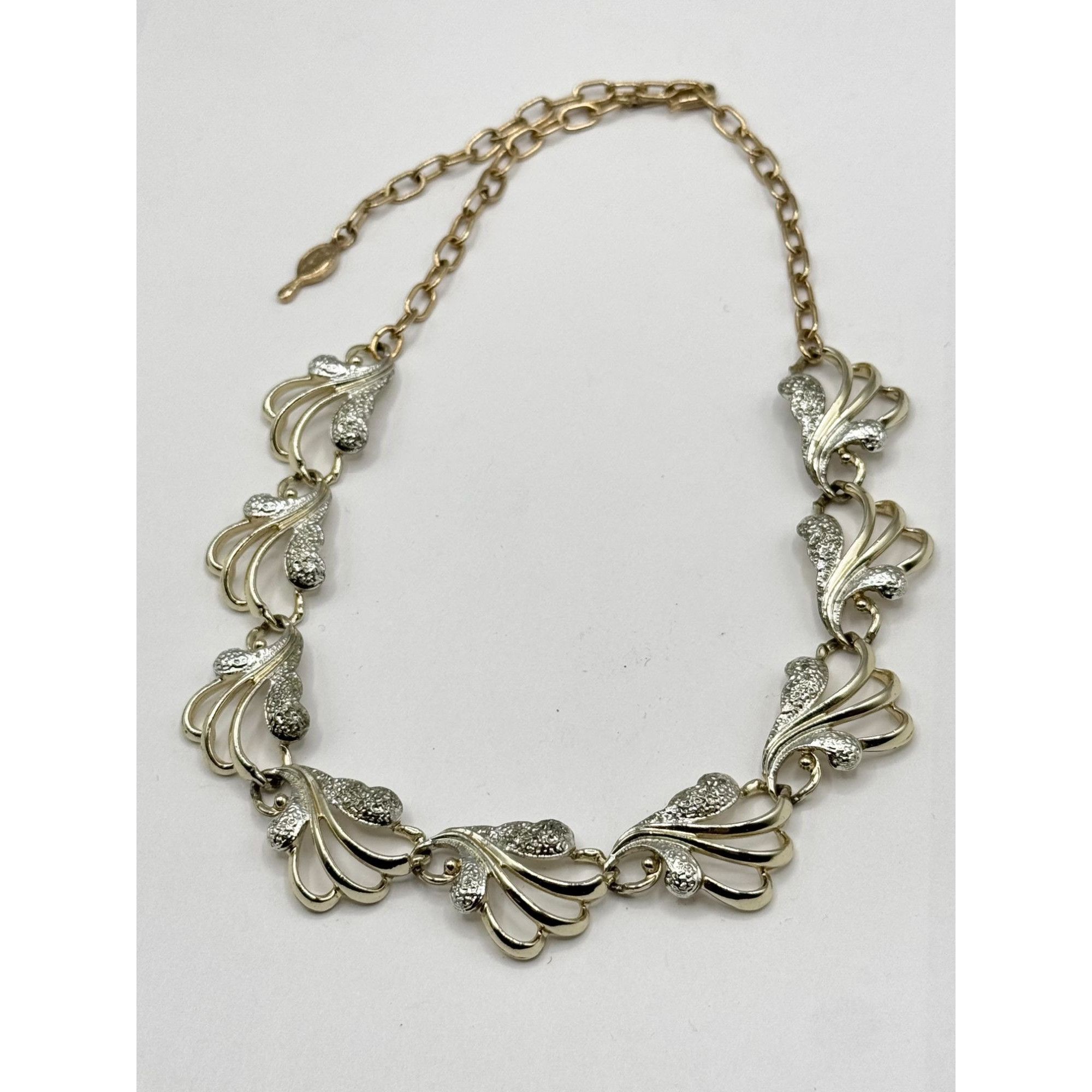 Vintage Vintage Sarah Coventry gold silver collar necklace Size ONE SIZE - 2 Thumbnail