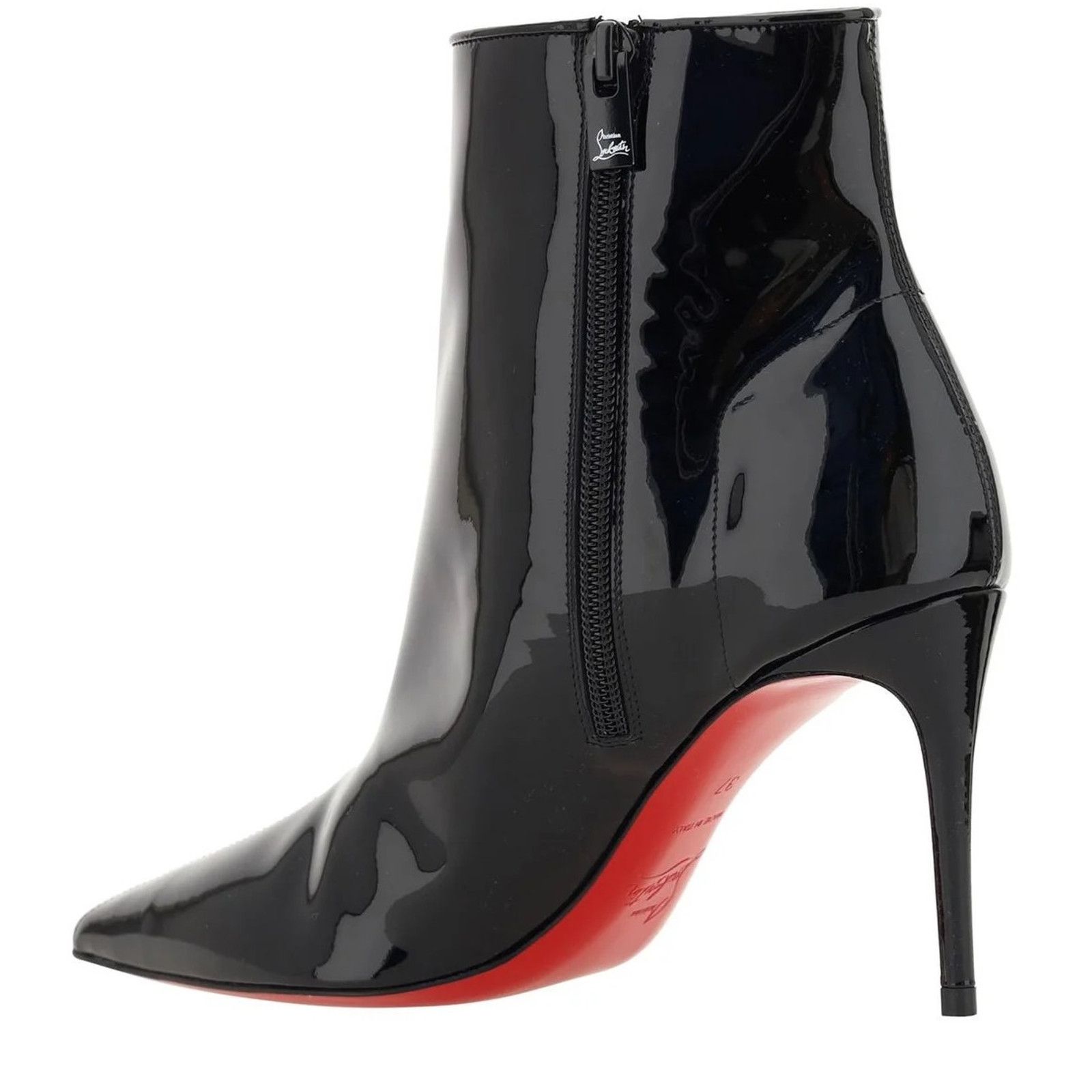 Christian Louboutin Christian Louboutin Sporty Kate Patent Boots Black 37.5 Size US 7.5 / IT 37.5 - 3 Thumbnail