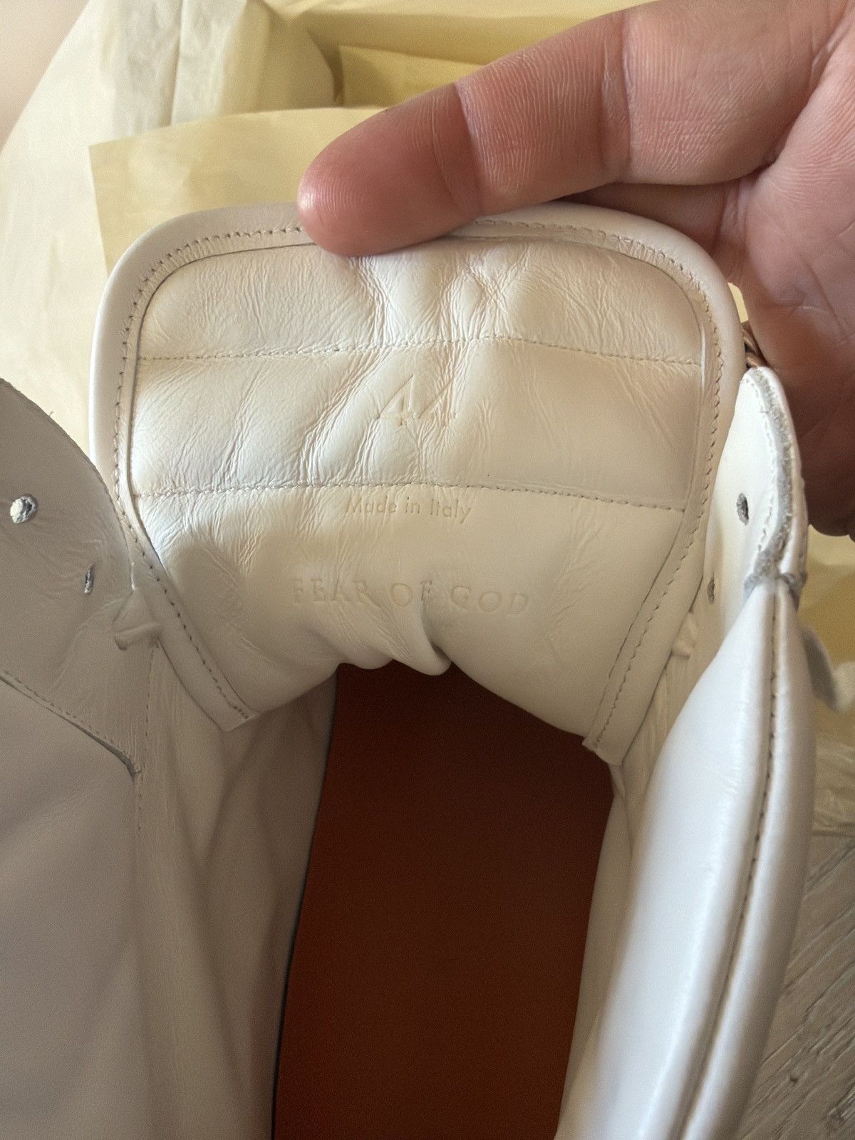 Fear of God $1095 Fear of god BASKETBALL Sneaker WHITE NIB 44 Size US 11 / EU 44 - 2 Thumbnail
