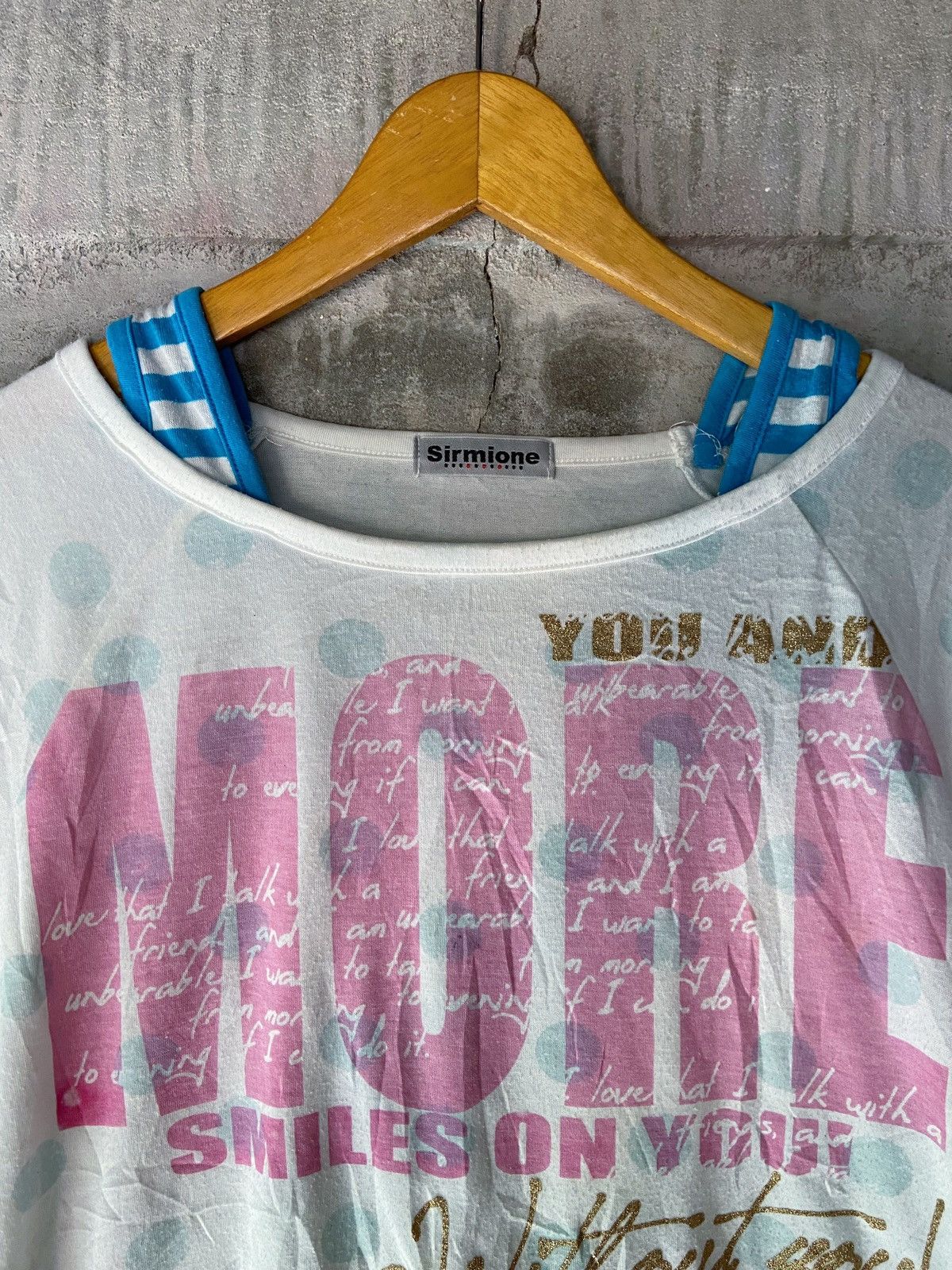 Japanese Brand YOU AND MORE SMILES ON YOU TEE Size US S / EU 44-46 / 1 - 4 Thumbnail