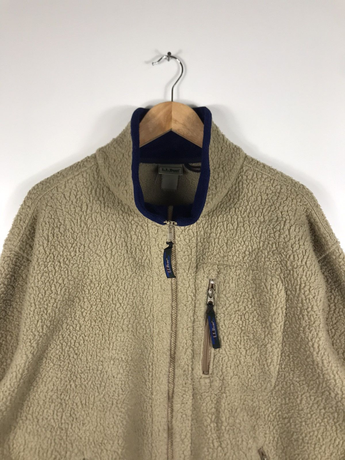 L.L. Bean ⚡️Vintage LL.Bean Fleece Deep Pile Sweater Jacket Size US L / EU 52-54 / 3 - 4 Thumbnail