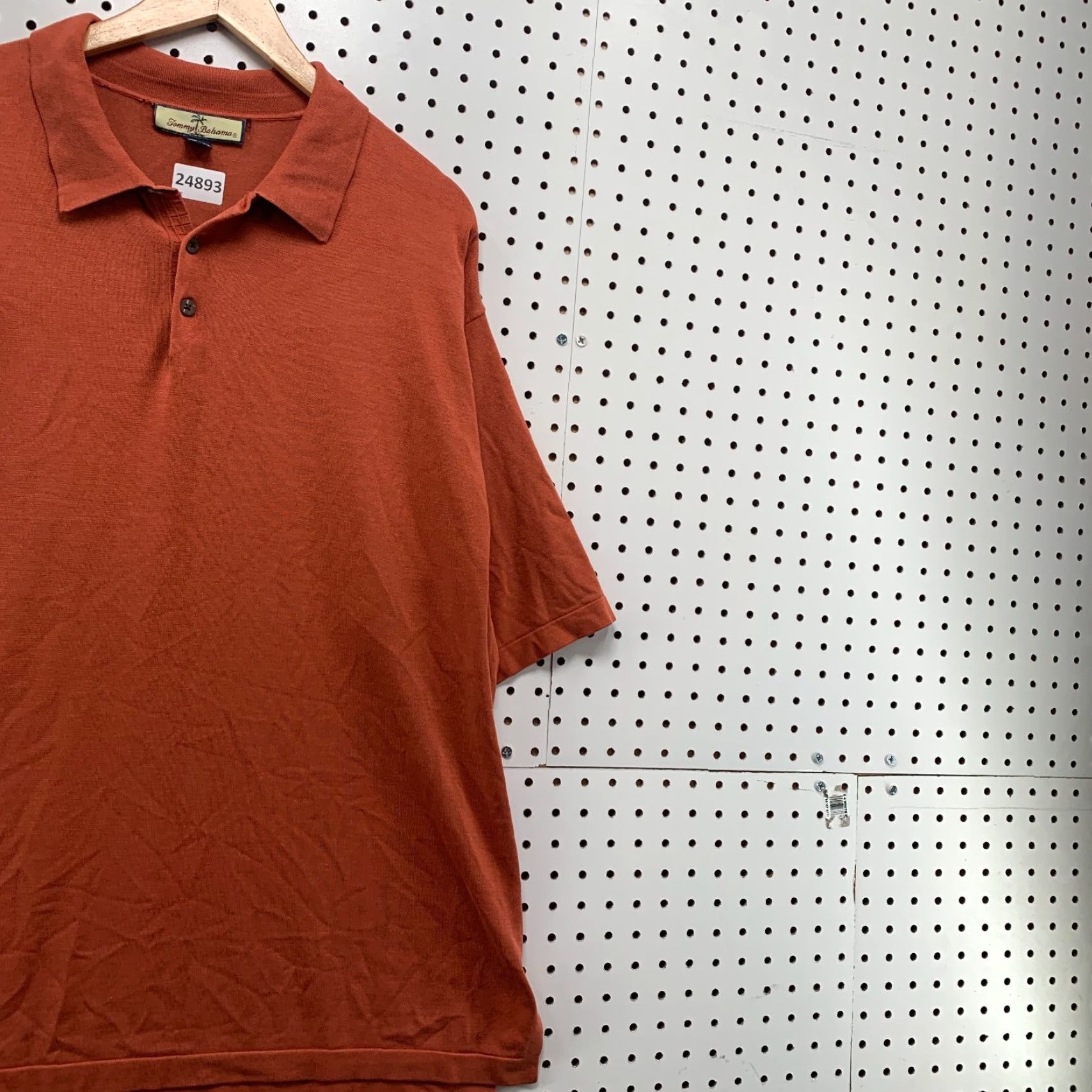 Tommy Bahama VINTAGE Tommy Bahama Polo Shirt Men Adult XL Short Sleeve Collared Silk Blend Burnt Orange 26x31 Size US XL / EU 56 / 4 - 4 Thumbnail