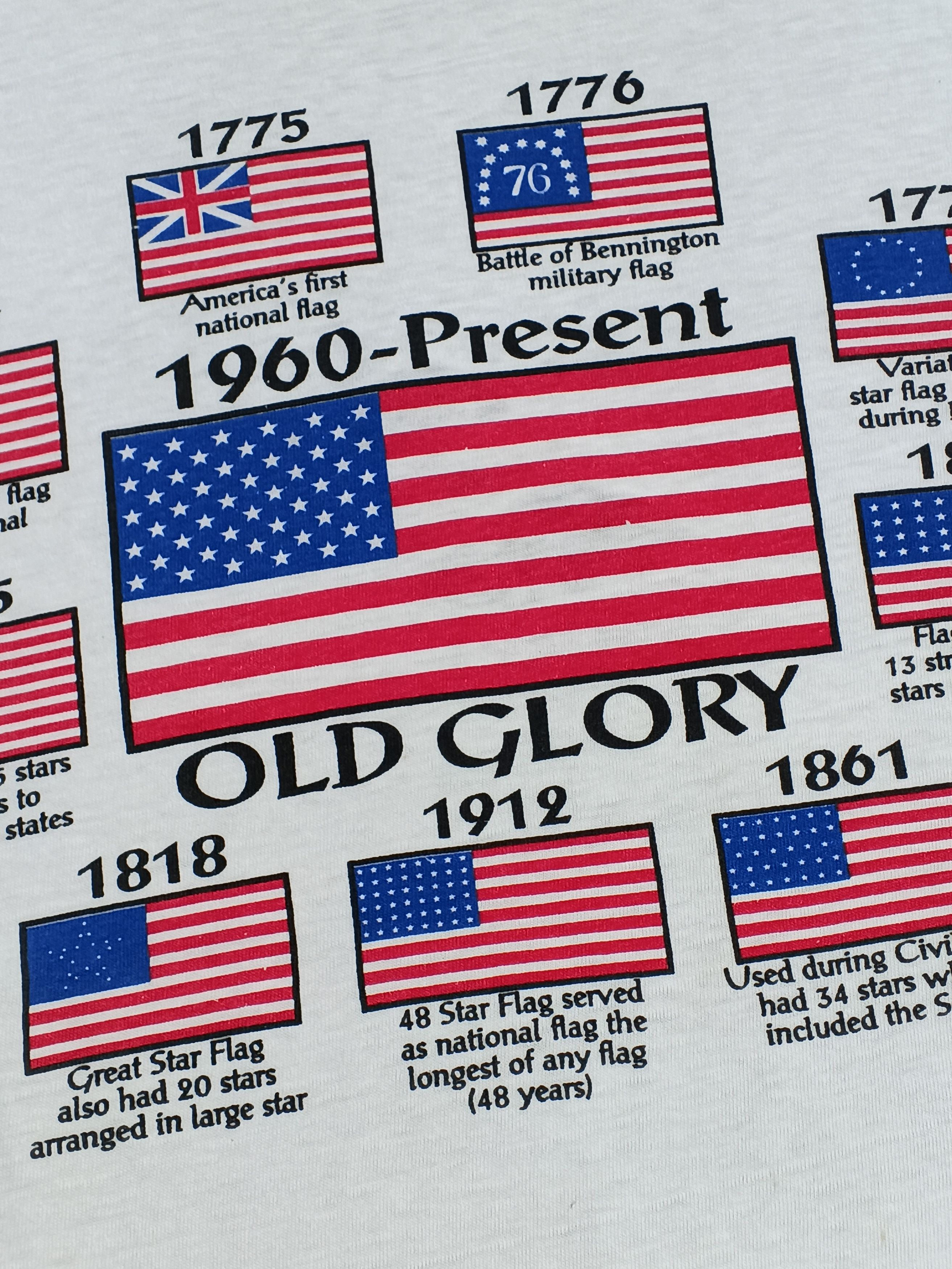 Vintage Vintage Distress 90s Old Glory America's Flag Size L Size US L / EU 52-54 / 3 - 4 Thumbnail