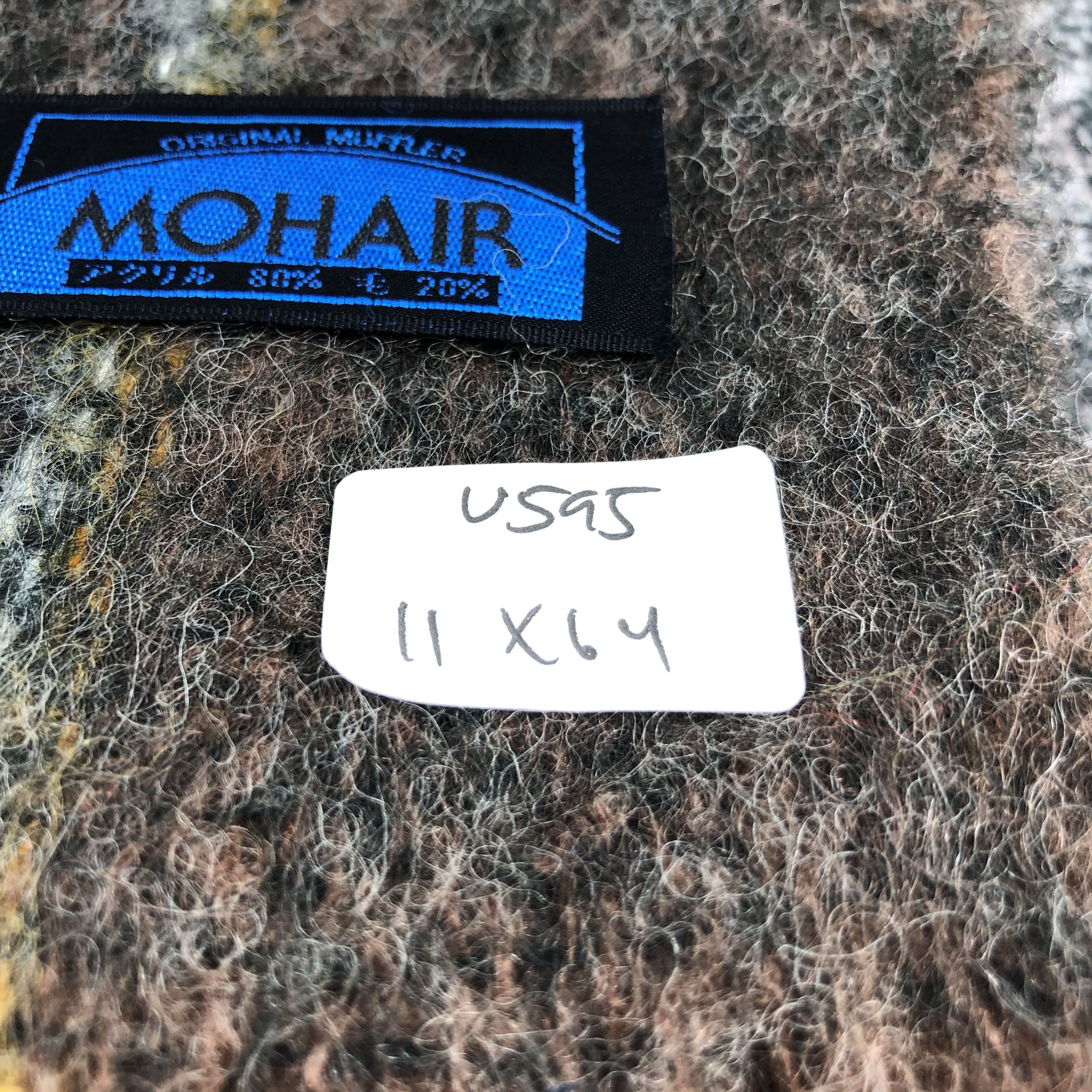 Hypebeast Luxury Nova Check Mohair Scarf Muffler V595 Size ONE SIZE - 5 Thumbnail