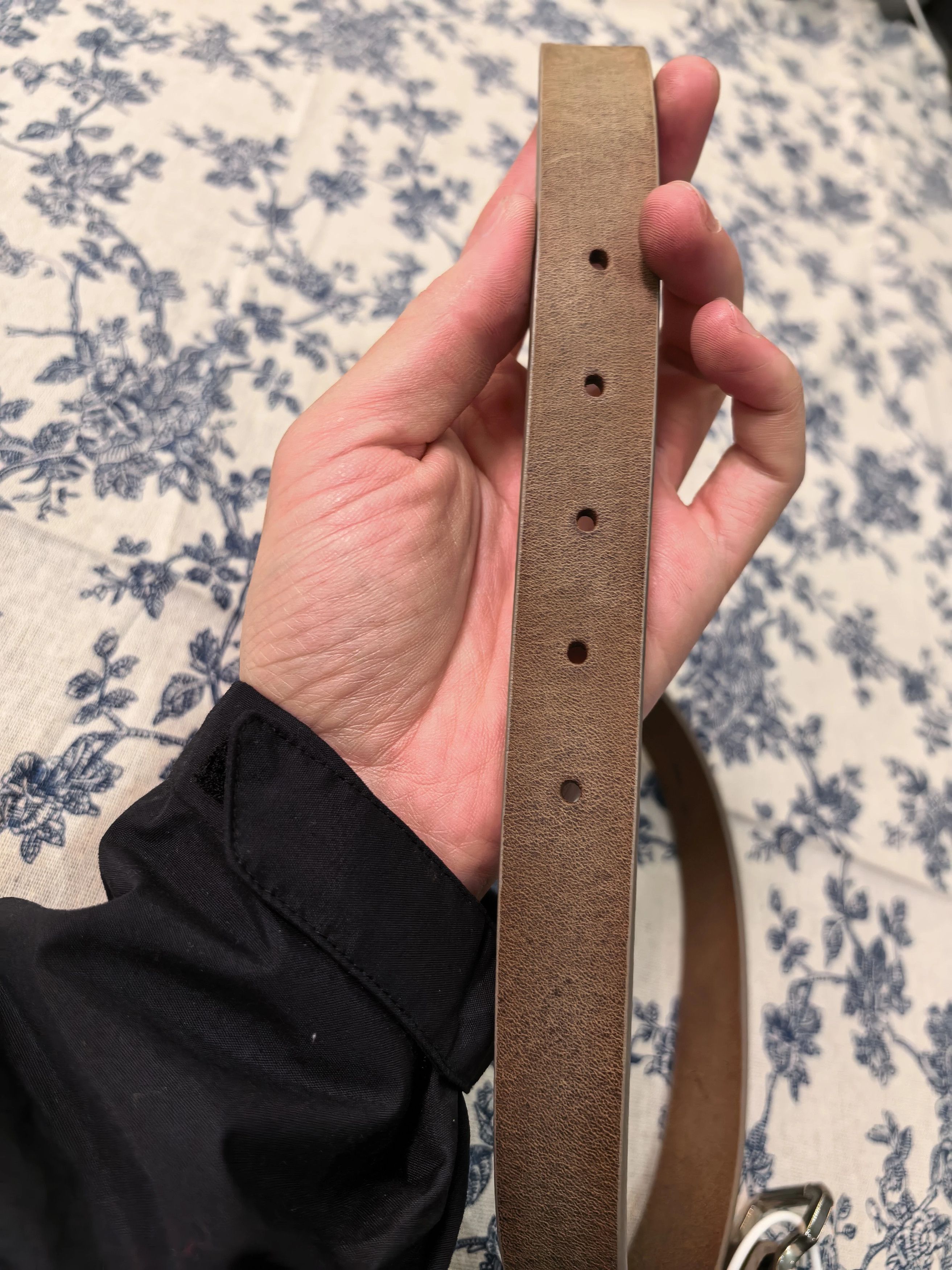 Maison Margiela Maison Margiela Aged Leather Belt Ladies Brown 85cm 2cm Size ONE SIZE - 6 Thumbnail
